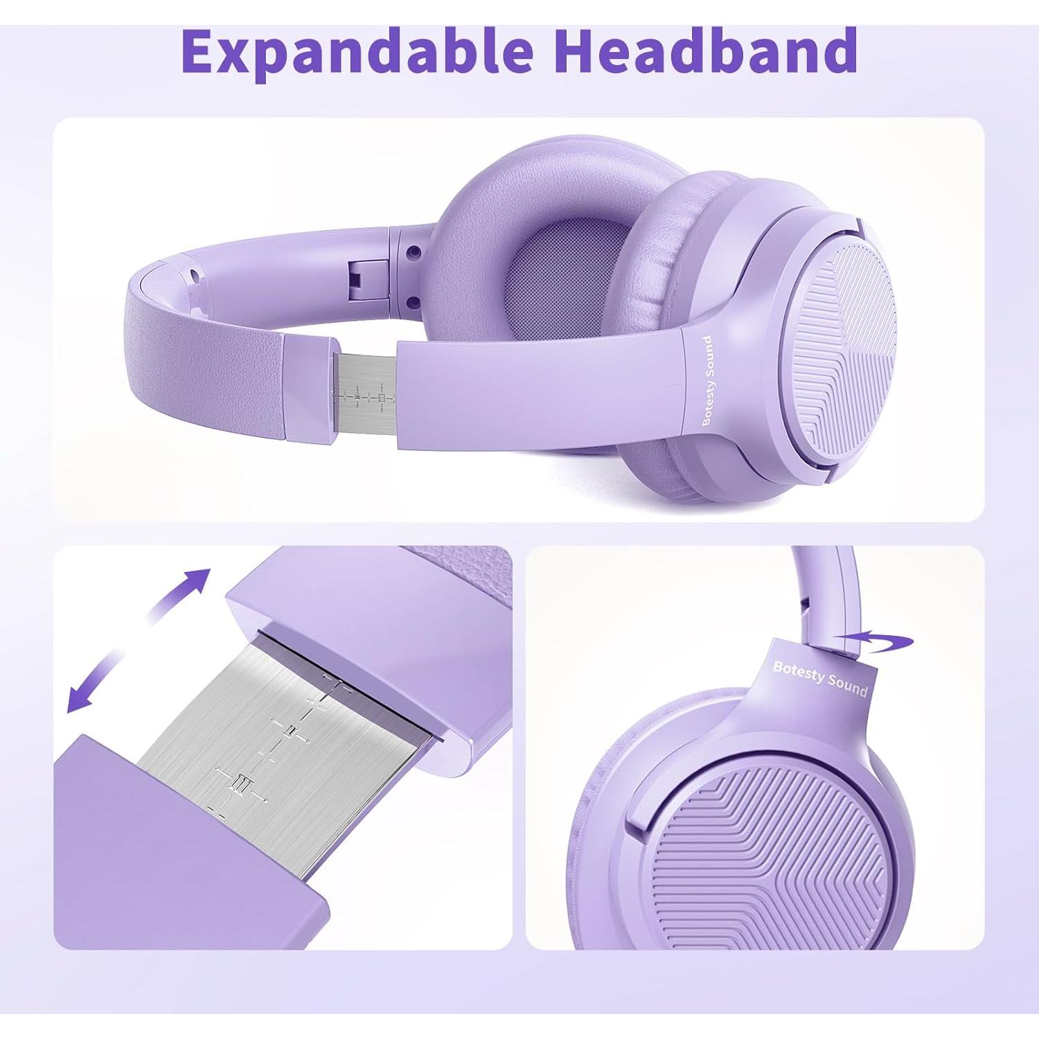 Auriculares con cable Botesty Sound Iris Púrpura 1.5m con micrófono