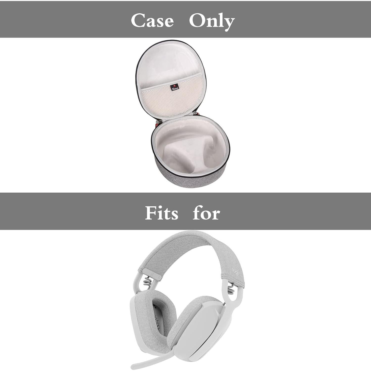 Funda para Auriculares Mchoi Gris Compatible con Logitech Zone Vibe 100/125 y G PRO X, G735