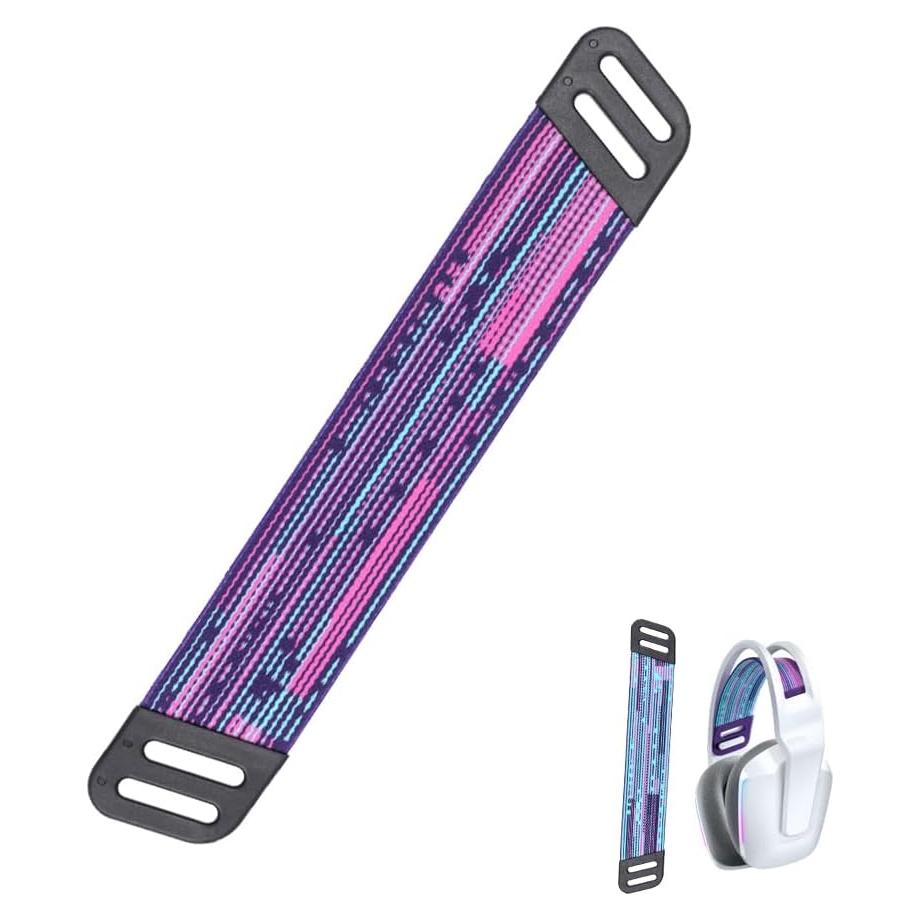 Correas de Diadema para Auriculares Logitech G733 G335 - Glitch Púrpura