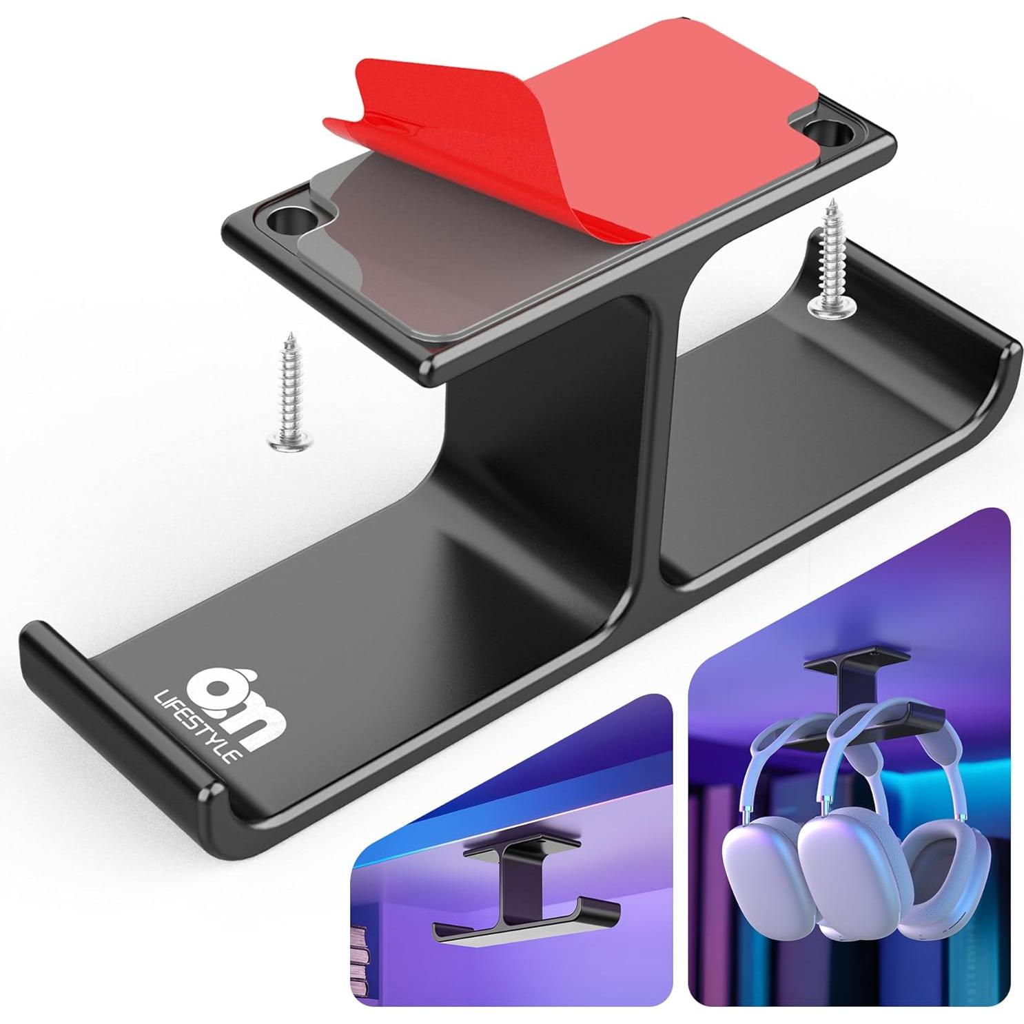 Soporte para Auriculares 6amLifestyle HH-07B-01 Aluminio Doble