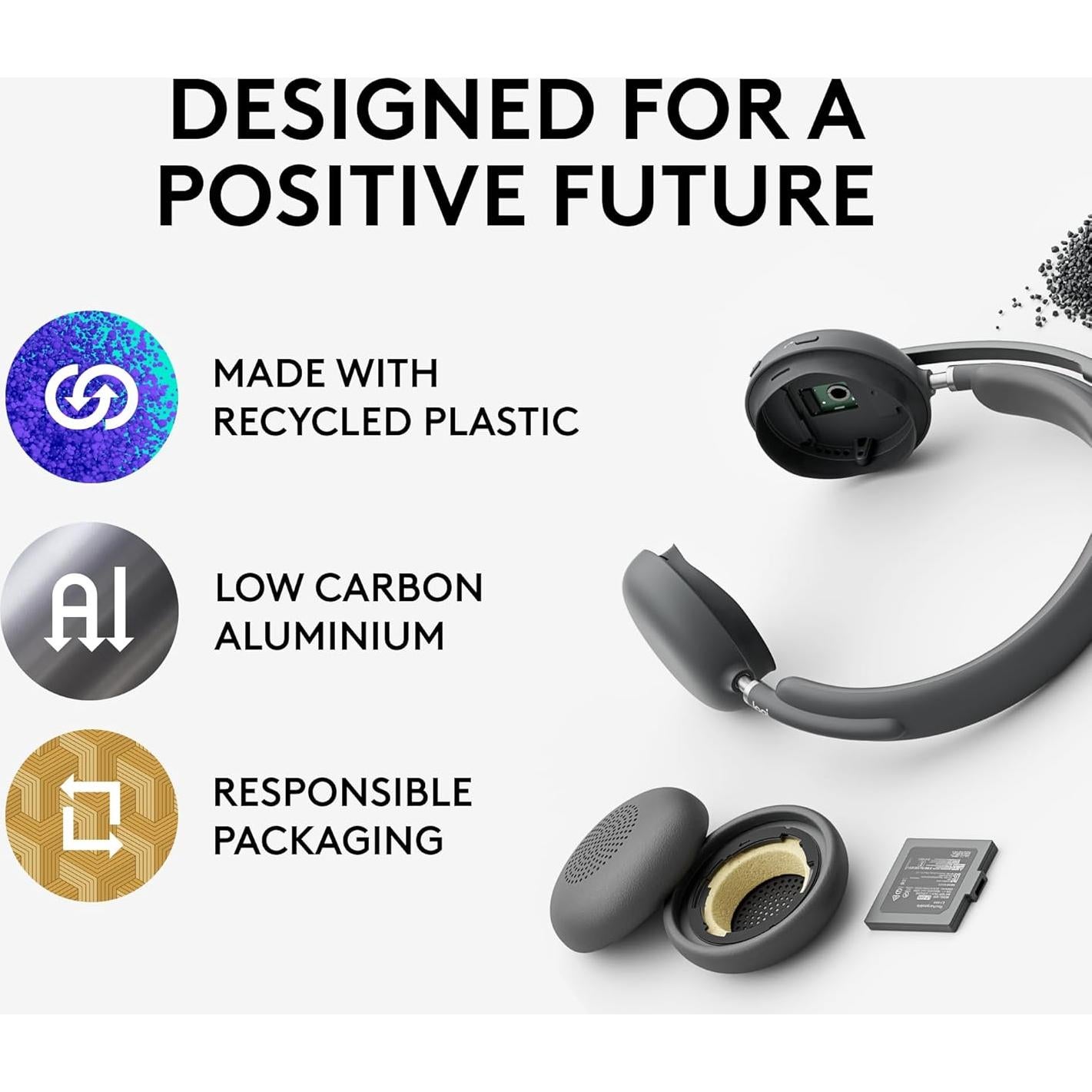 Auriculares Inalámbricos Logitech Zone 950 con ANC y Bluetooth