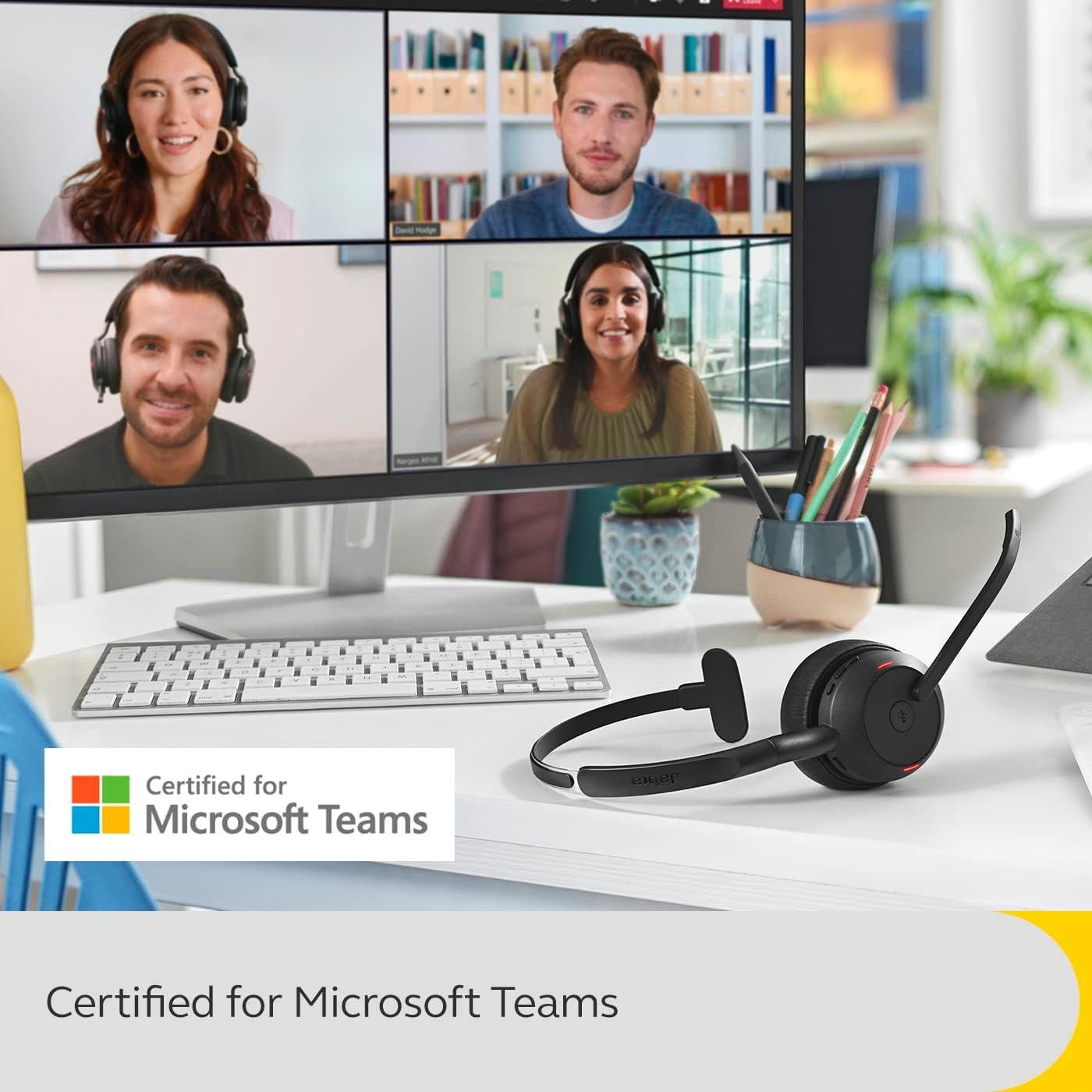 Auricular Inalámbrico Jabra Evolve2 55 con Base de Carga - Negro