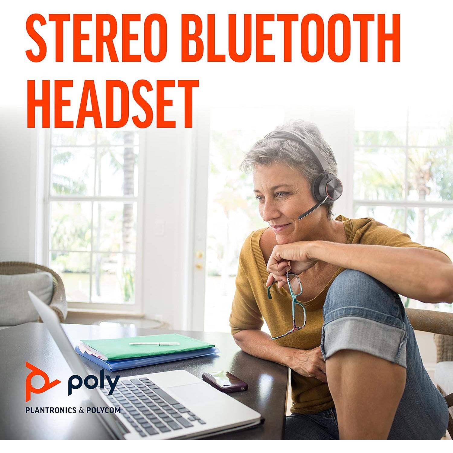 Auricular Bluetooth Poly Voyager Focus 2 UC USB-A ANC Estéreo