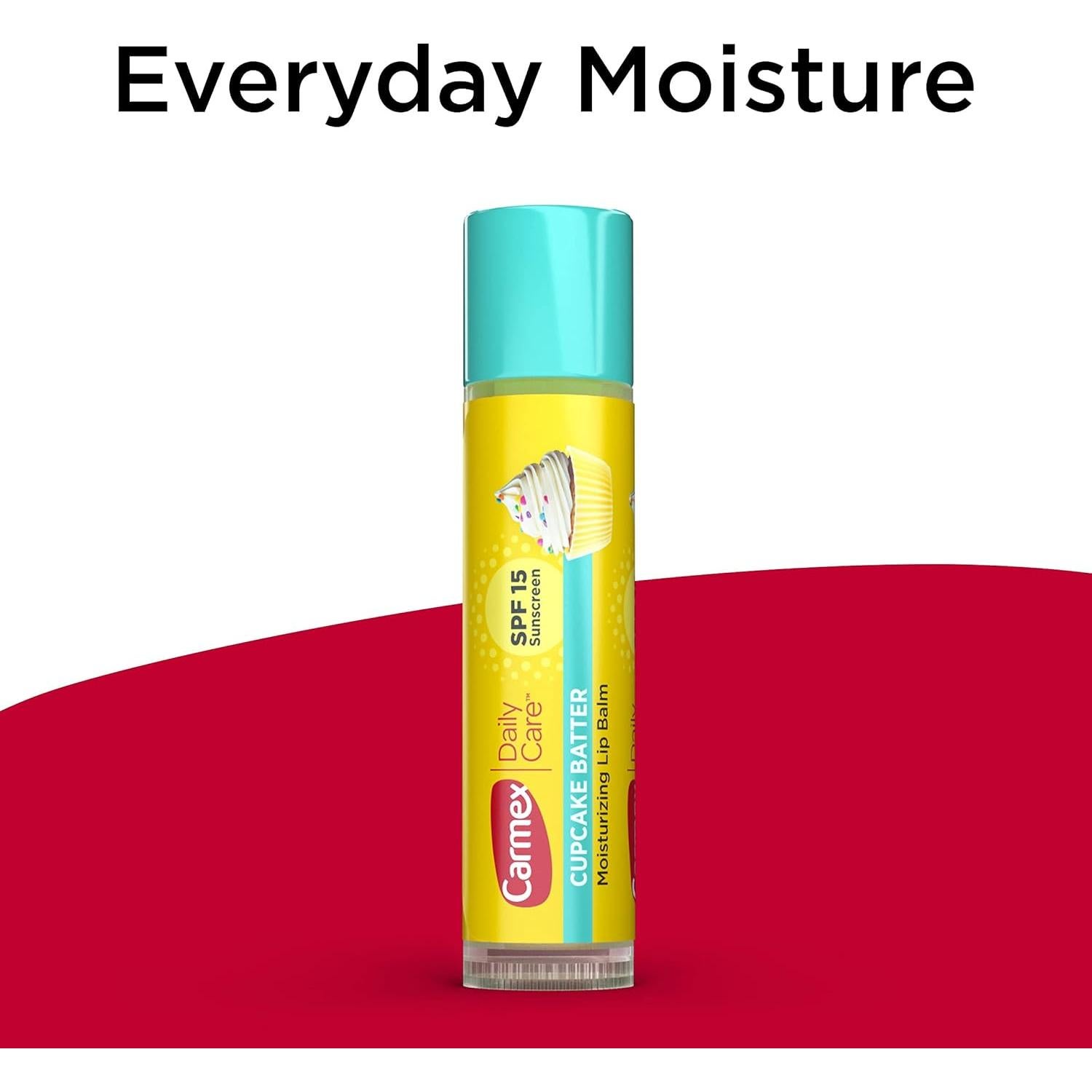 Bálsamo Labial Hidratante Carmex Sabor Batido de Pastel SPF 15