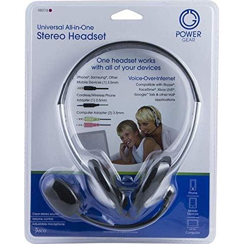 Auriculares Power Gear Universal Deluxe sobre la oreja 3.5mm