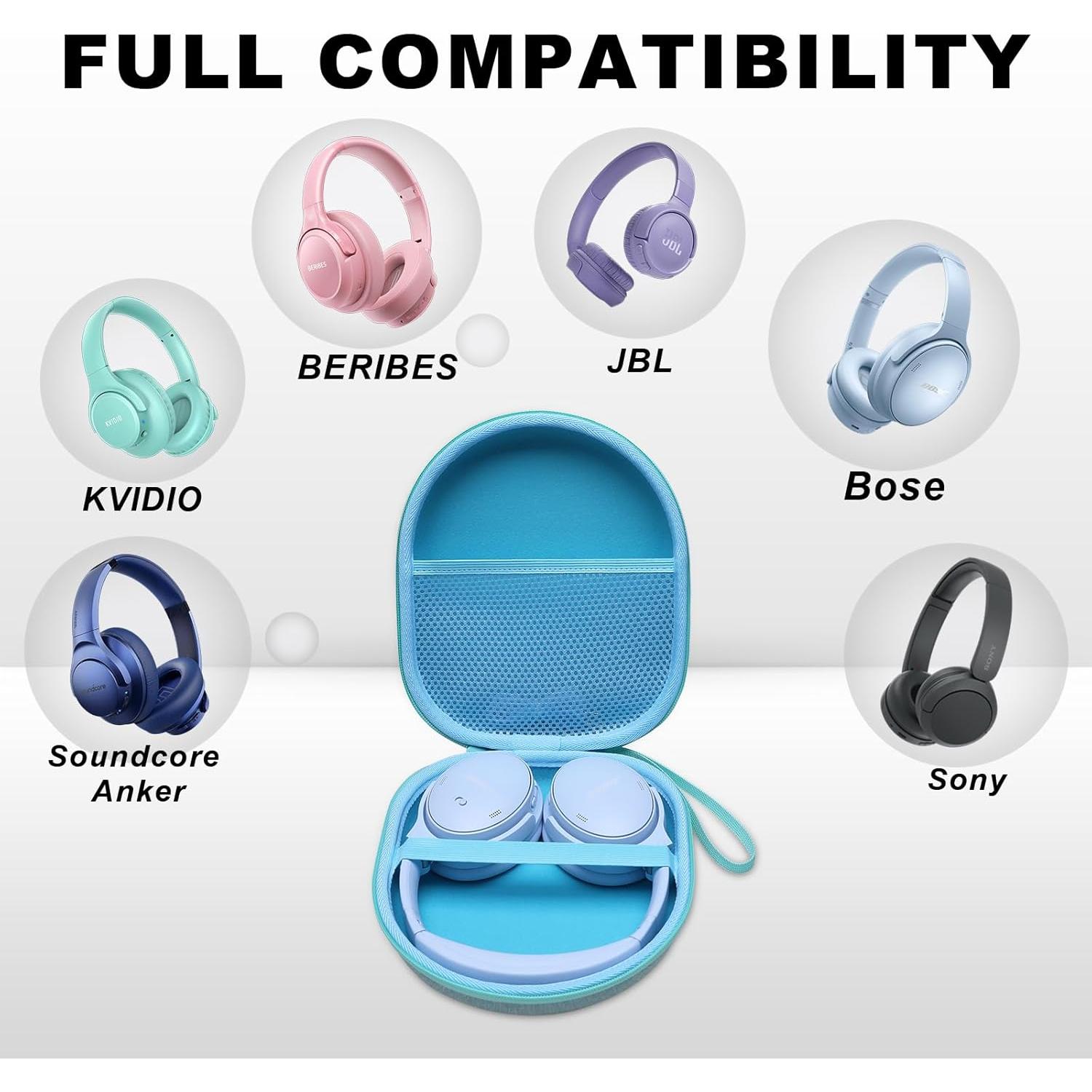 Funda para Auriculares Universal DR·AMIU Verde Menta Compacta