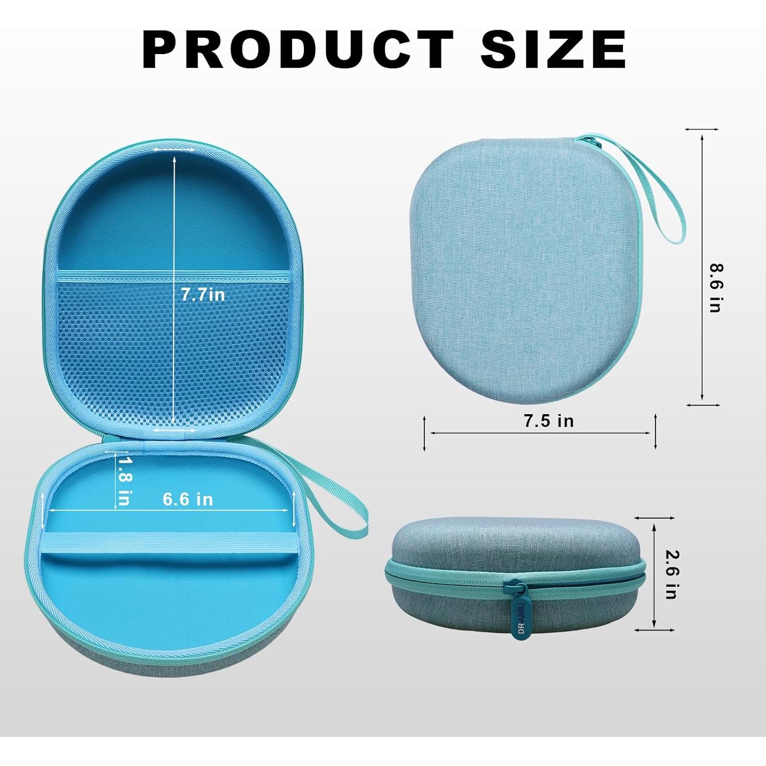 Funda para Auriculares Universal DR·AMIU Verde Menta Compacta