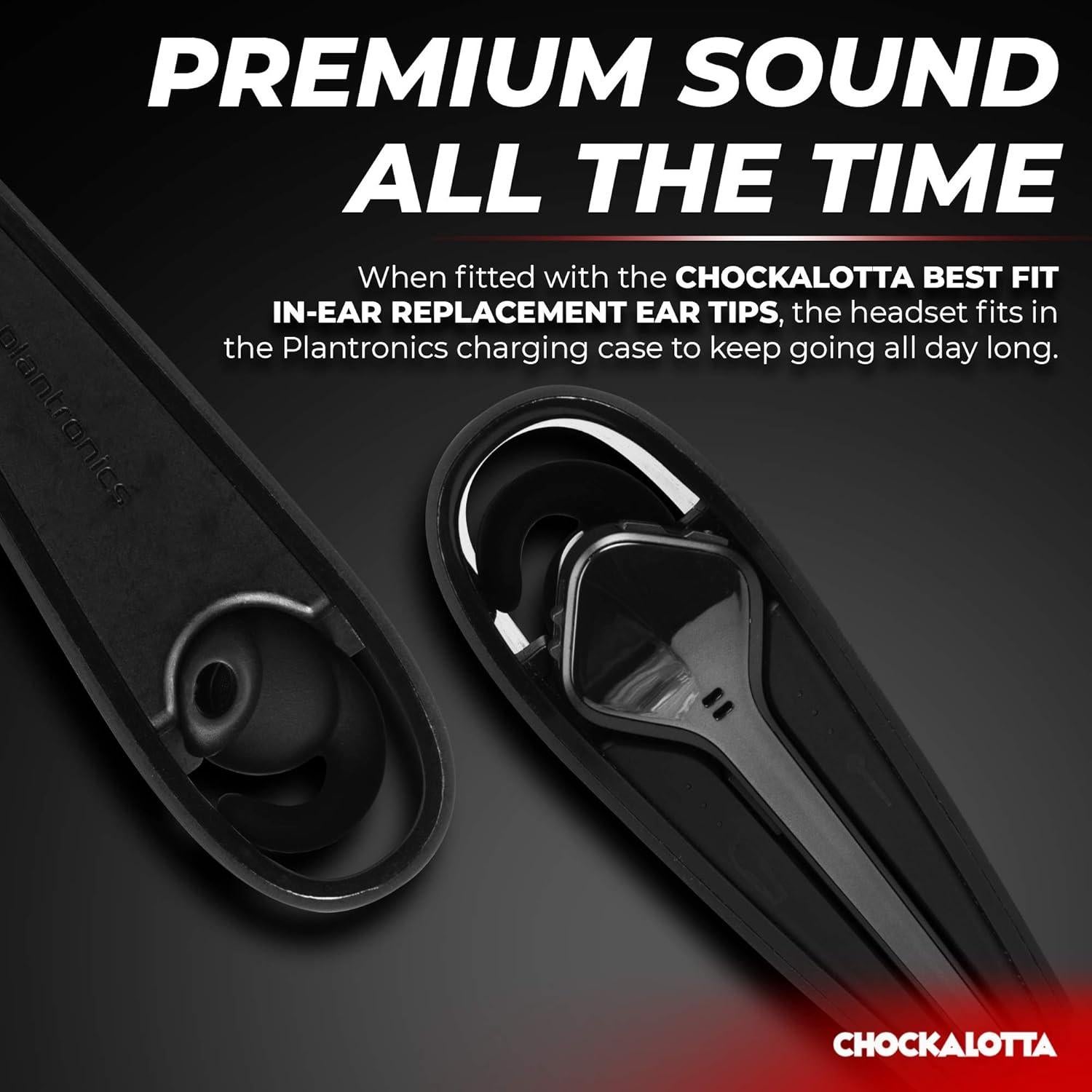 Consejos de Reemplazo In-Ear CHOCKALOTTA para Plantronics - Grande