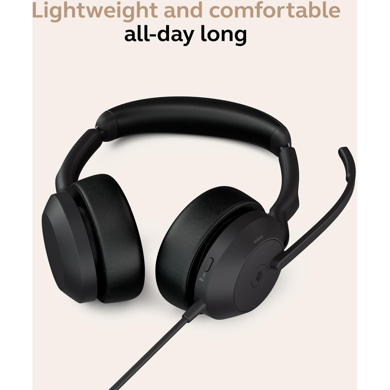 Auriculares Jabra Evolve2 50 con Cable y Bluetooth - Cancelación de Ruido