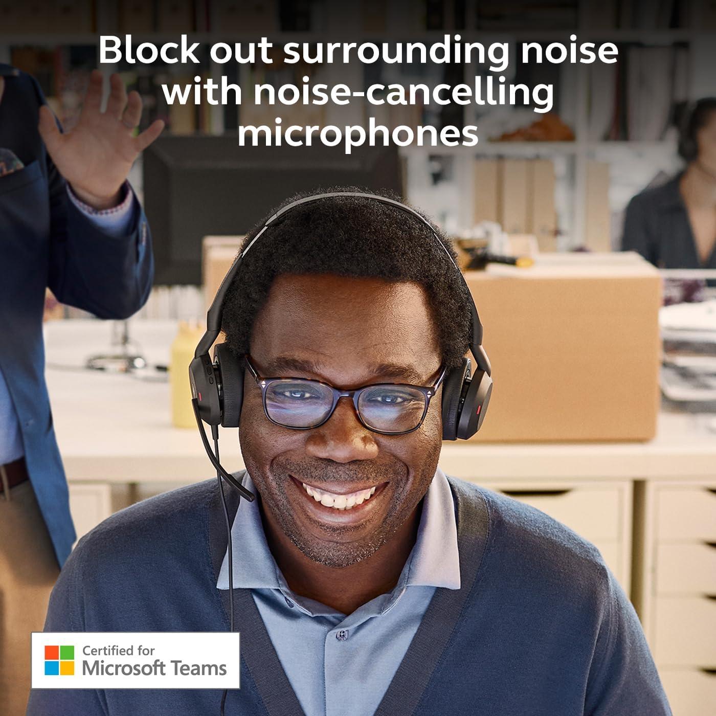 Auriculares Jabra Evolve2 50 con Cable y Bluetooth - Cancelación de Ruido