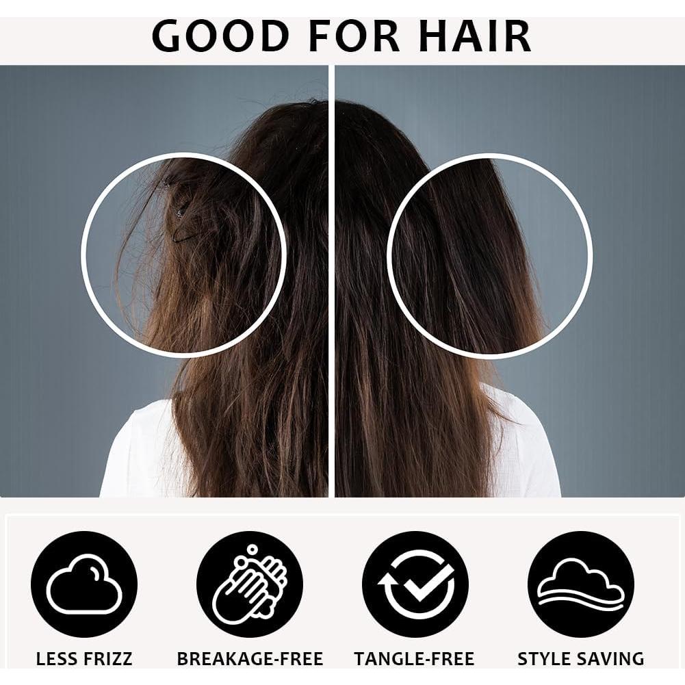 AUAUY Funda de Almohada de Satén 40x80cm Gris Oscuro - 2 Piezas