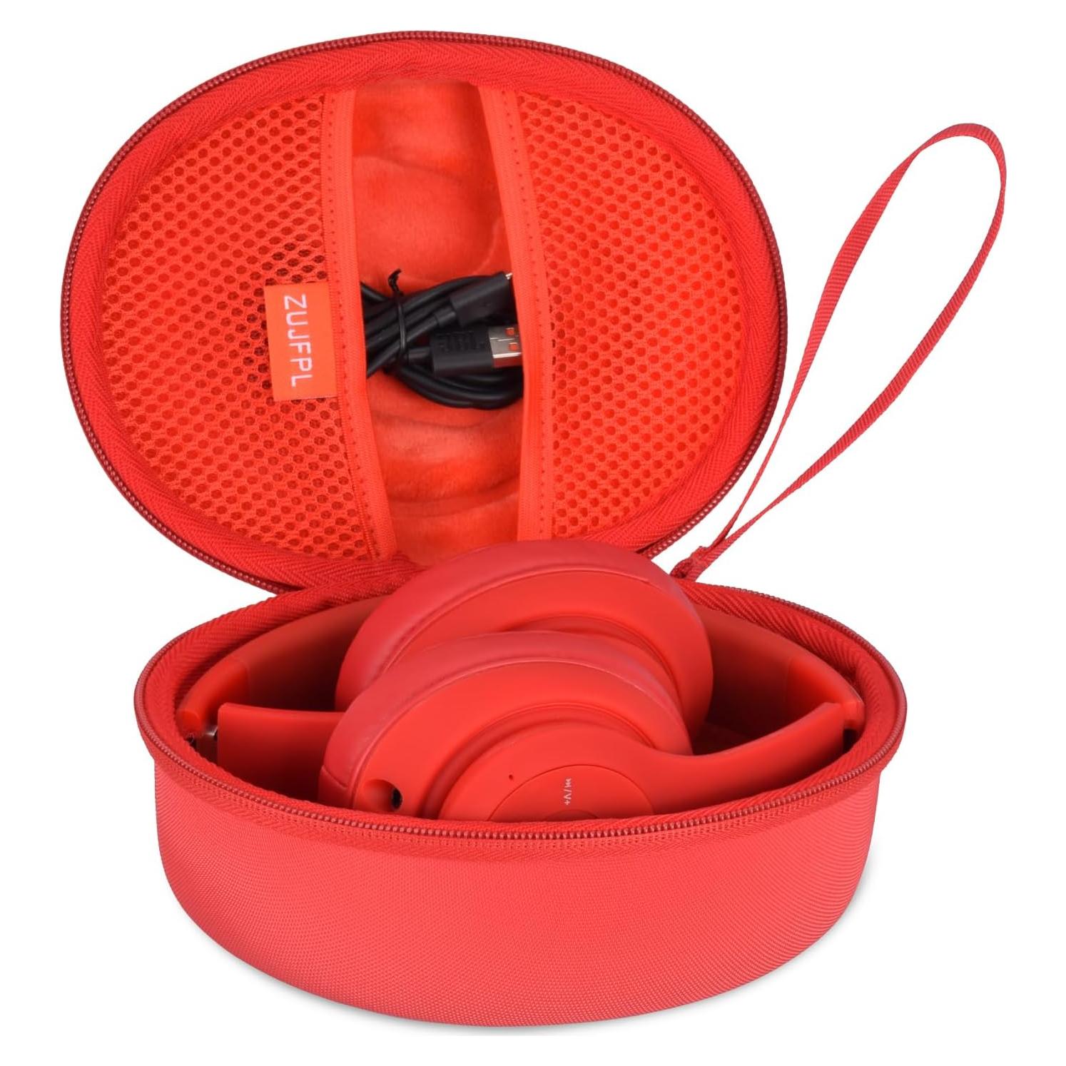 Funda Dura EVA para Auriculares Beats Solo 3/2 y Studio Pro - Rojo
