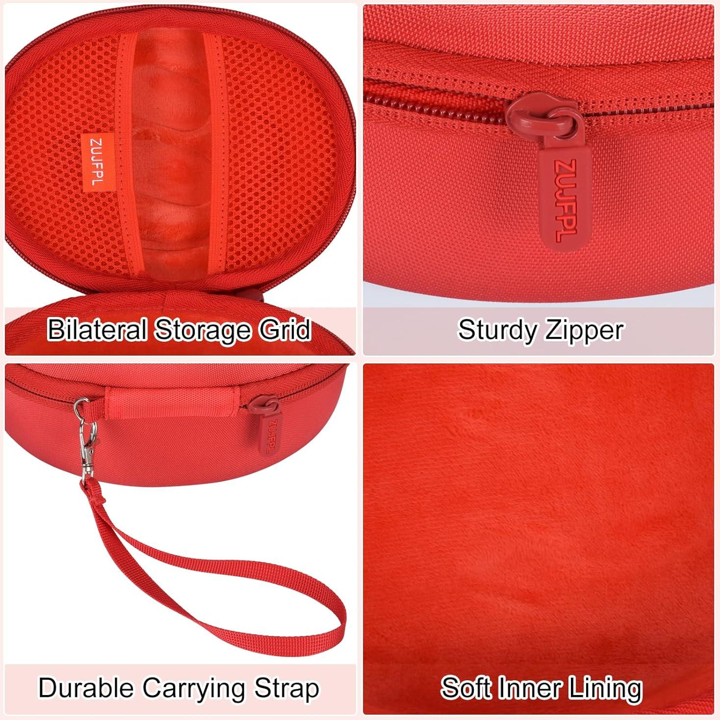 Funda Dura EVA para Auriculares Beats Solo 3/2 y Studio Pro - Rojo