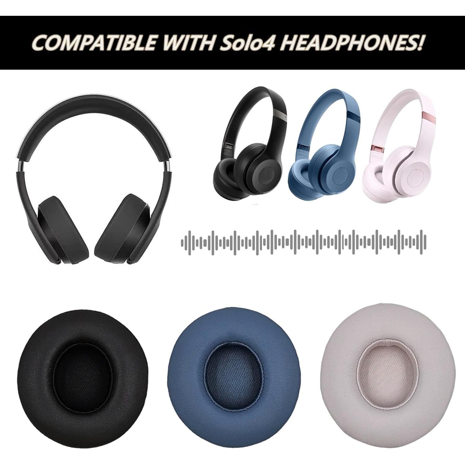 Almohadillas de Reemplazo Beats Solo 4 Rosa - Suave y Duraderas