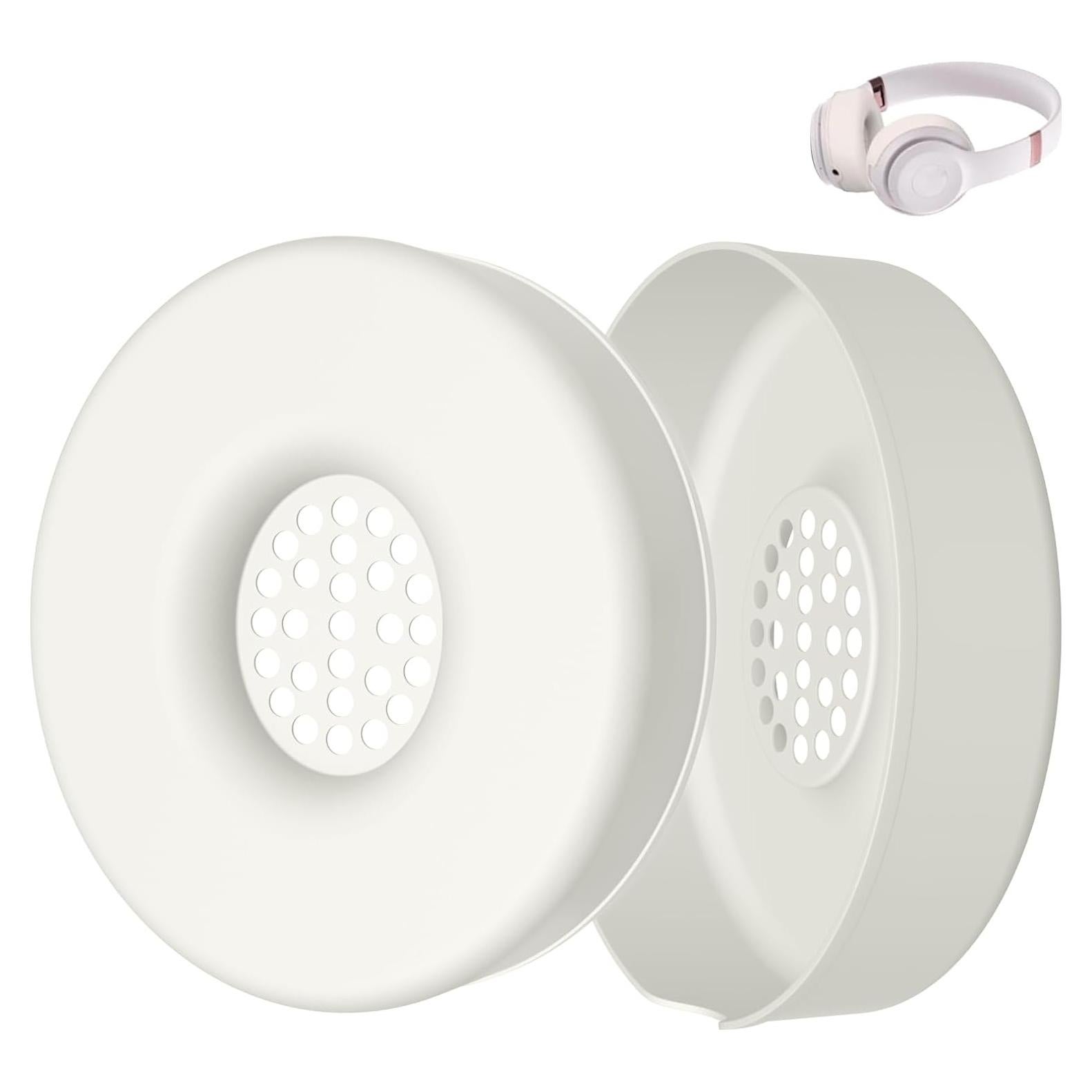 Cubiertas de Silicona Koffmon para Auriculares Beats Solo 4 y 3 - 1 Par Blanco