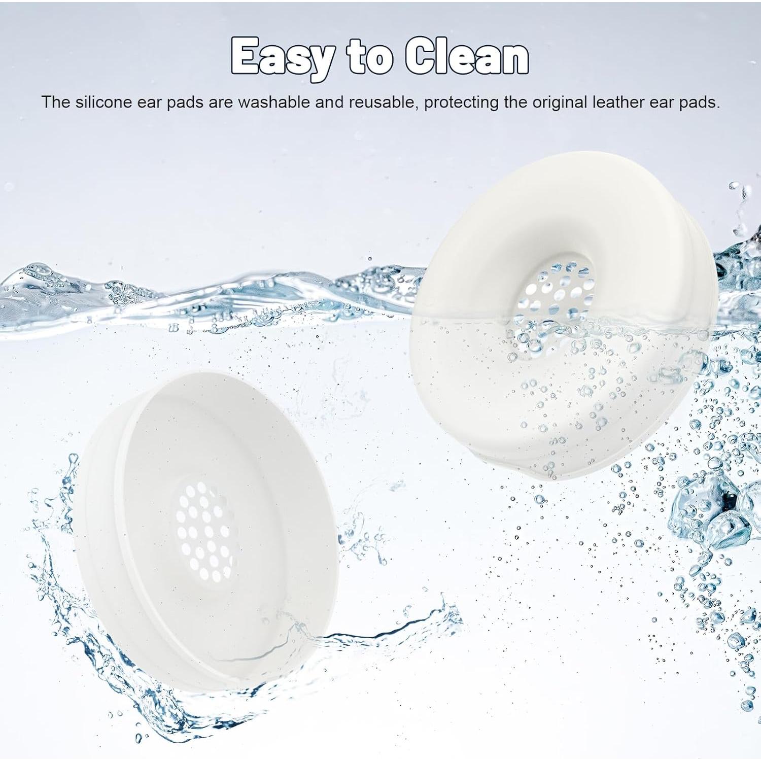 Cubiertas de Silicona Koffmon para Auriculares Beats Solo 4 y 3 - 1 Par Blanco