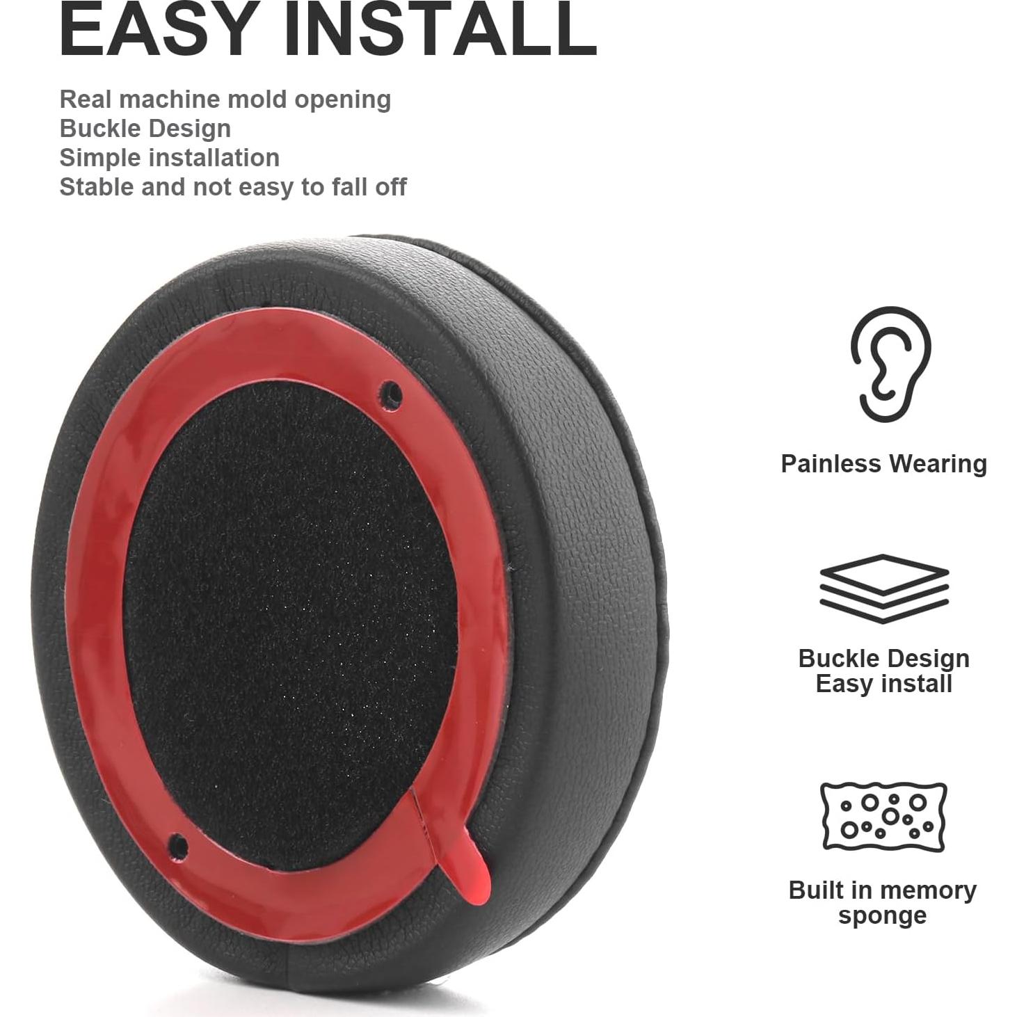 Almohadillas de Reemplazo para Auriculares Beats Solo 4 - Negro