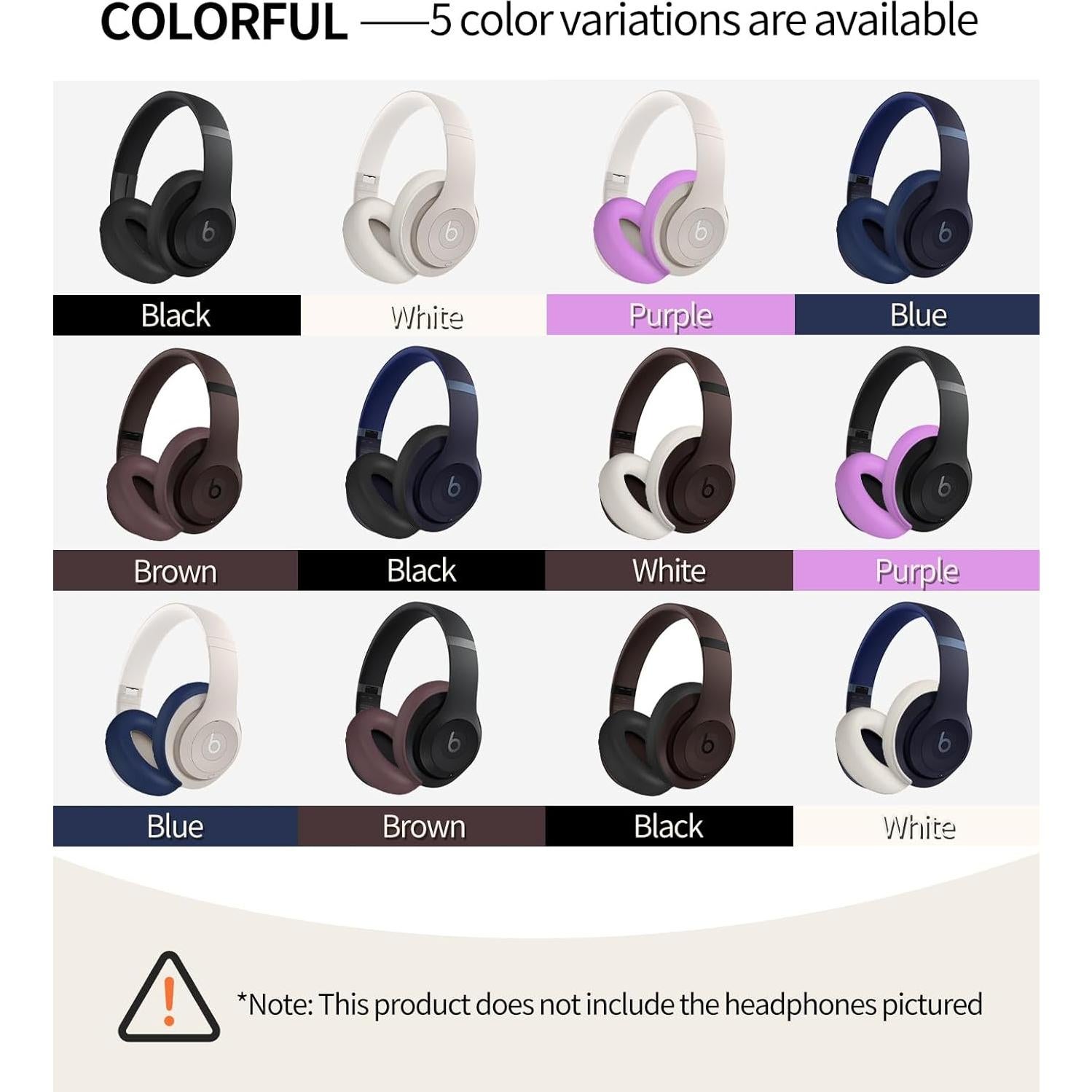 Funda de Silicona Morada para Auriculares Beats Studio Pro