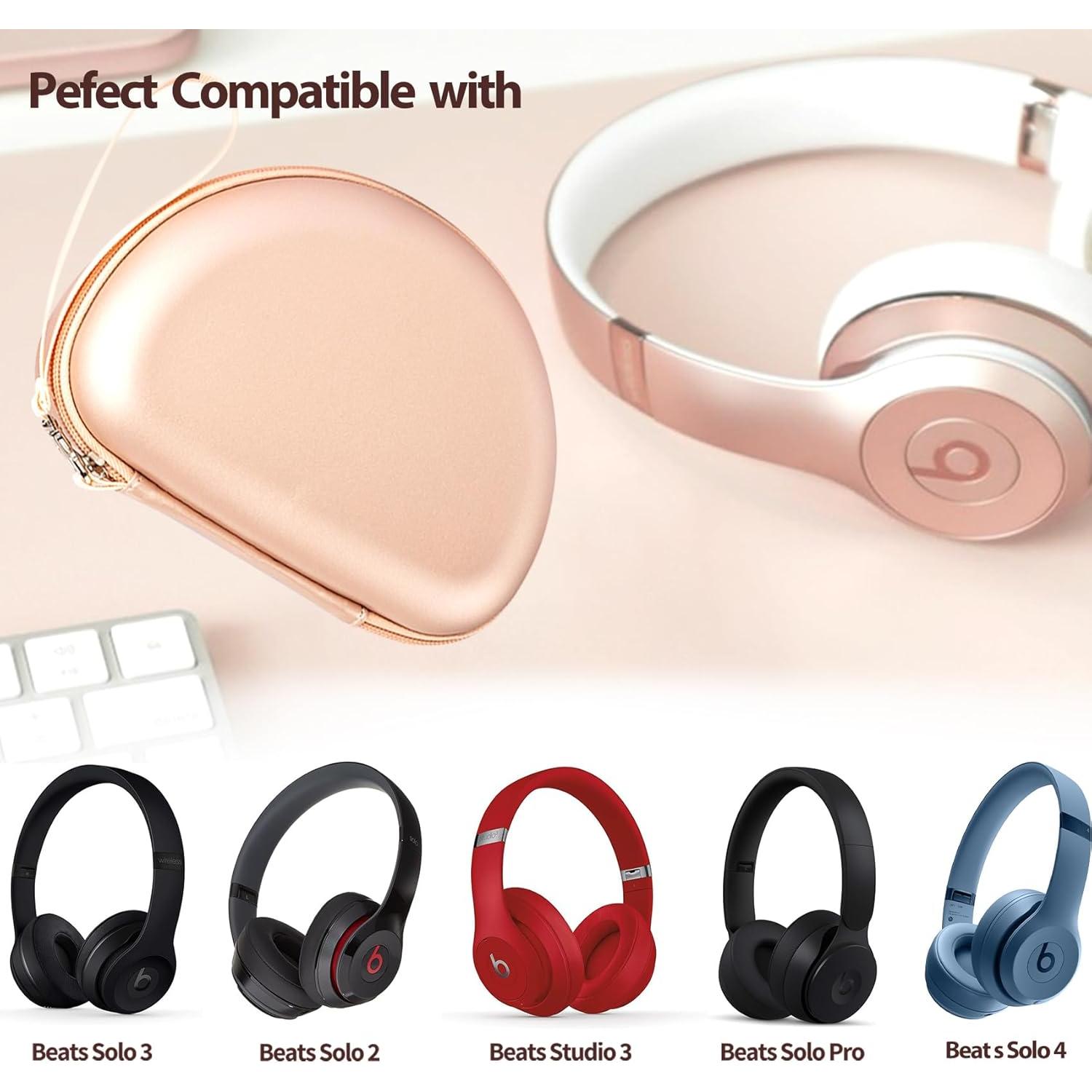 Funda Dura para Auriculares Beats Studio Pro/Solo 2/3/4 Oro