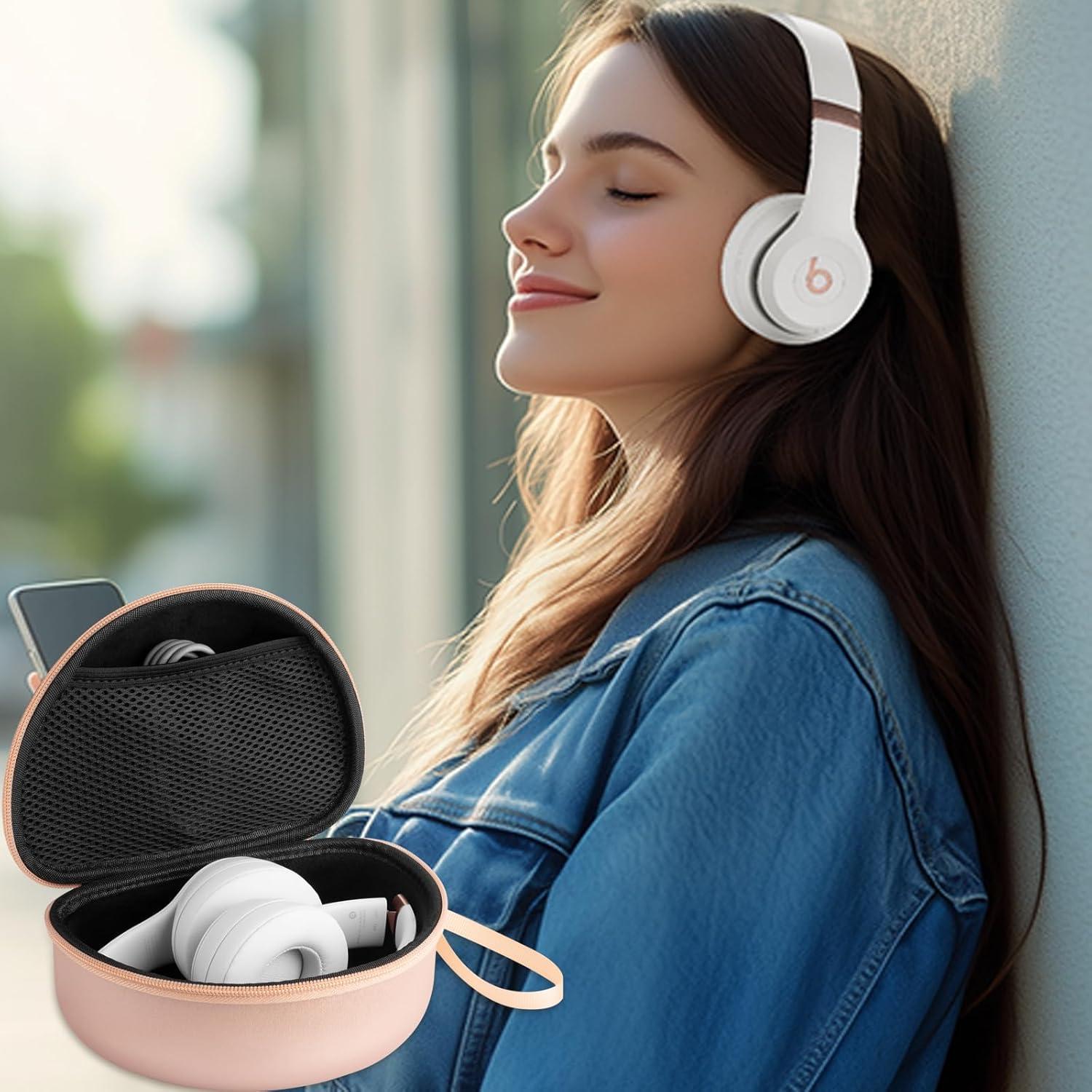 Funda Dura para Auriculares Beats Studio Pro/Solo 2/3/4 Oro