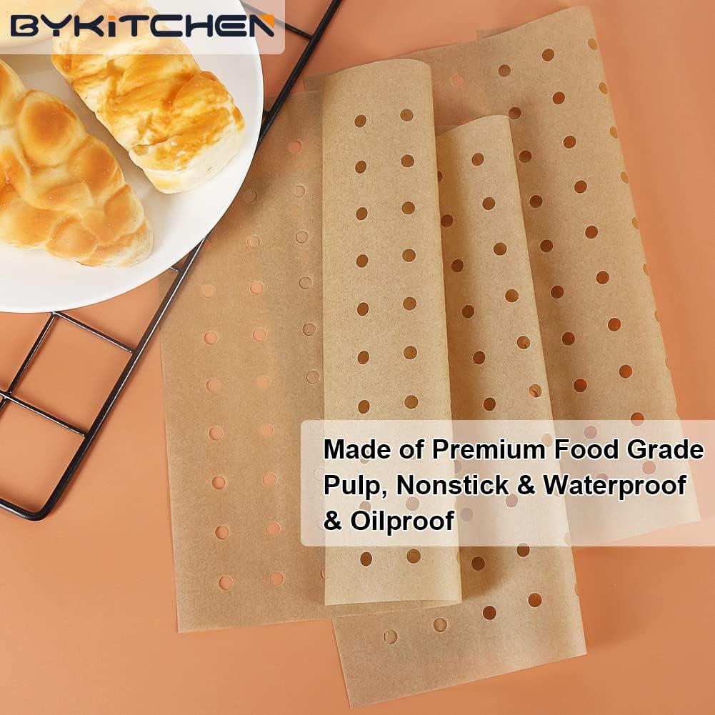 Forros de Horno de Freidora de Aire BYKITCHEN 100 Piezas 22.86x27.94 cm