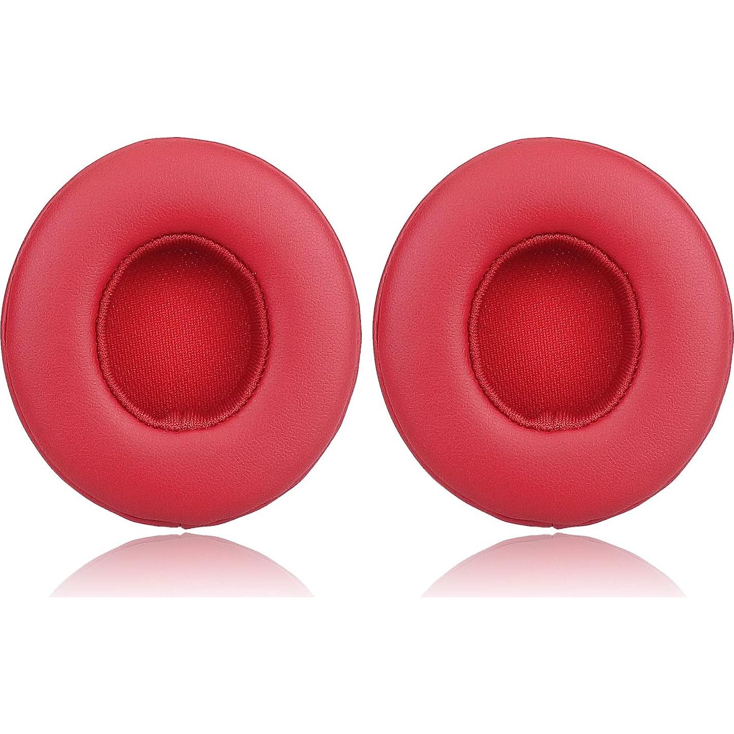 Almohadillas de Reemplazo Krone Kalpasmos para Beats Solo 2 y 3 - Rojo
