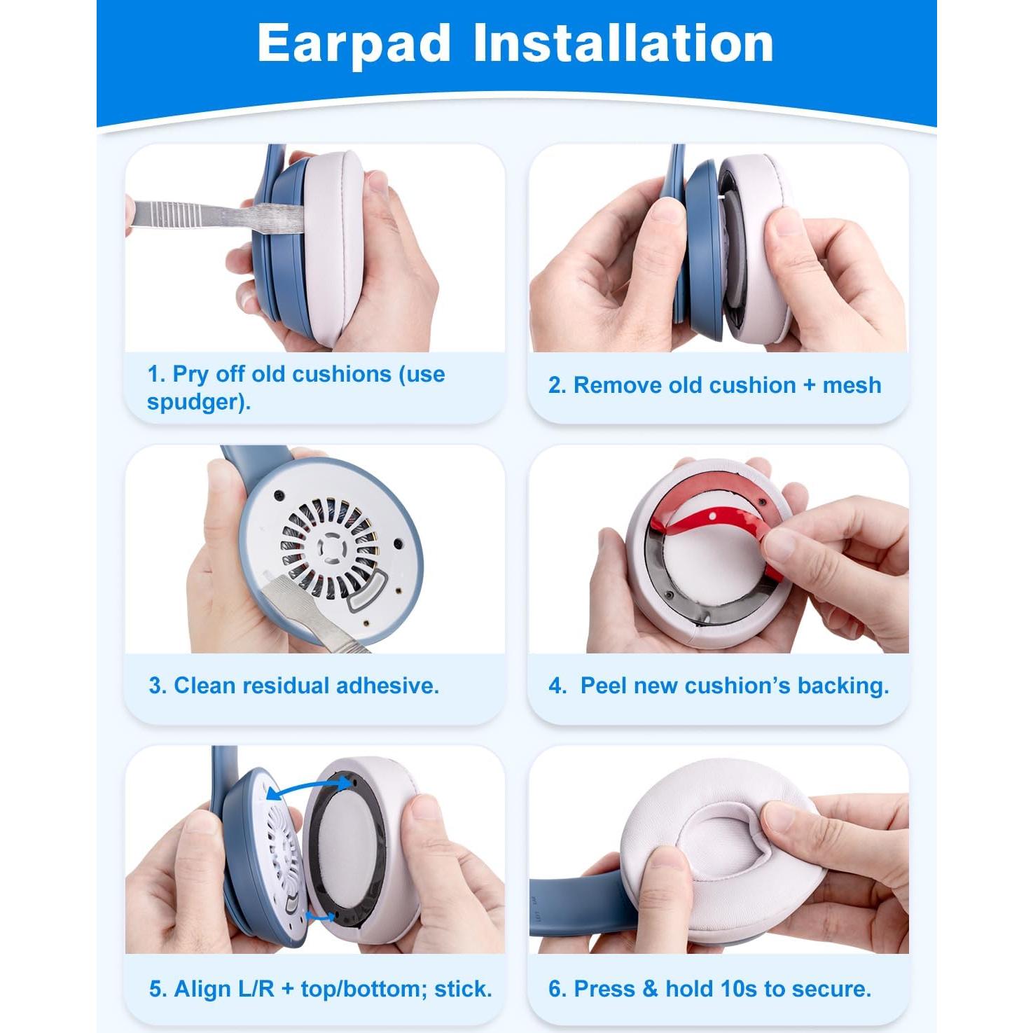 Almohadillas de Reemplazo Link Dream para Auriculares Beats Solo 4 Rosa