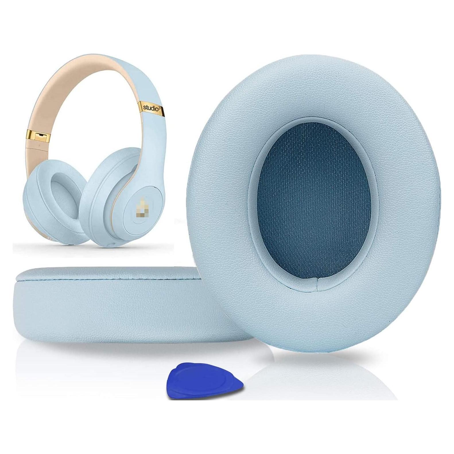 Almohadillas de Reemplazo SoloWIT para Auriculares Beats Studio 2 y 3 - Azul Cristal