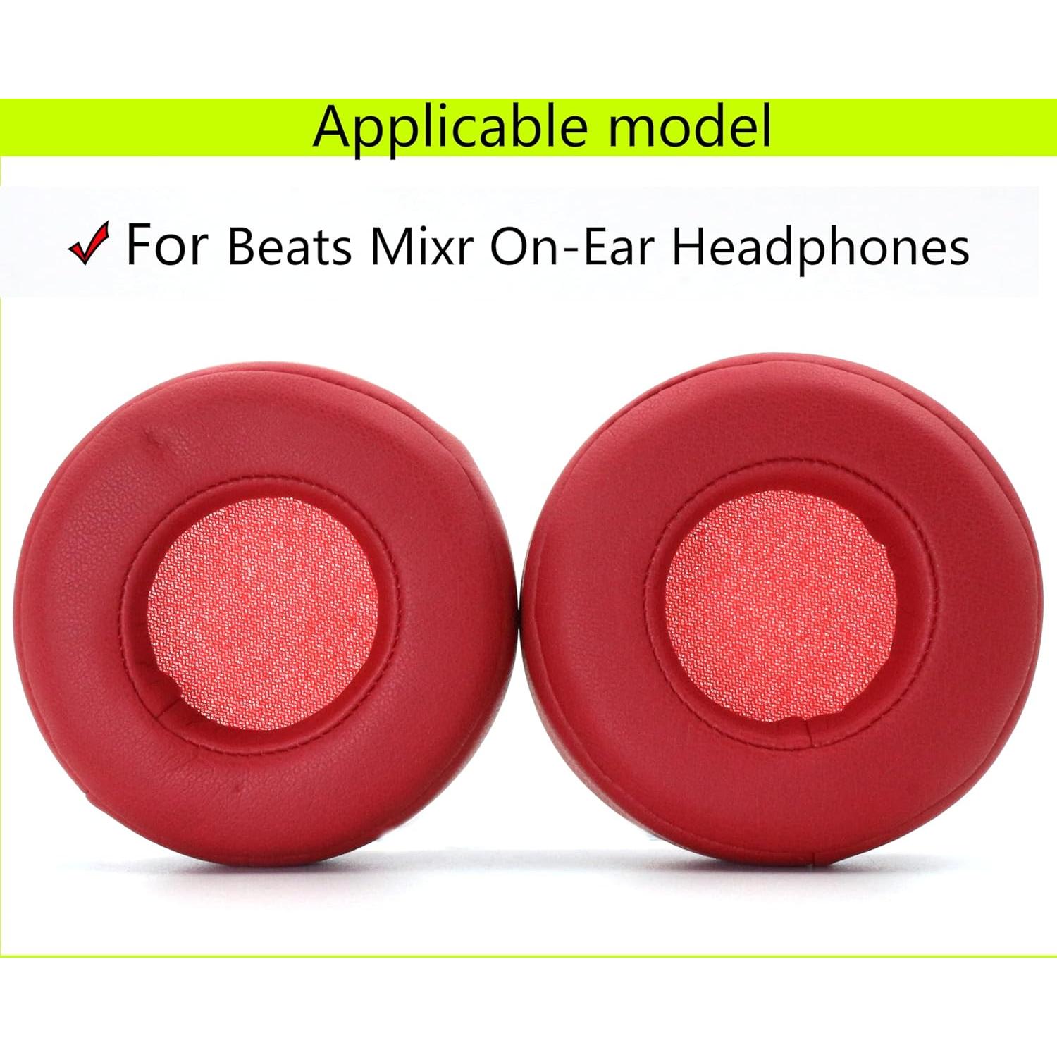 Almohadillas de Repuesto AKHQC para Auriculares Beats Mixr On-Ear - Rojo