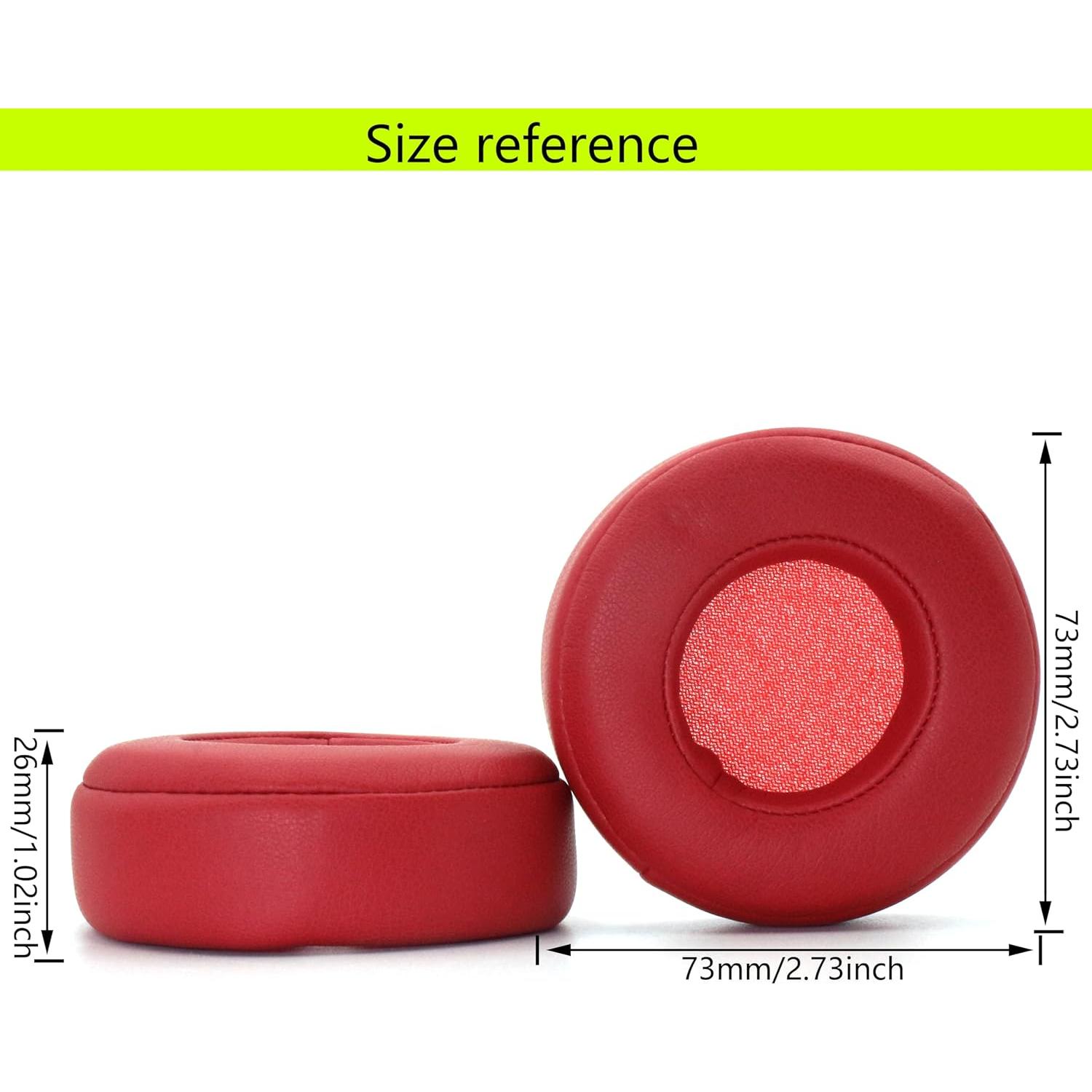 Almohadillas de Repuesto AKHQC para Auriculares Beats Mixr On-Ear - Rojo