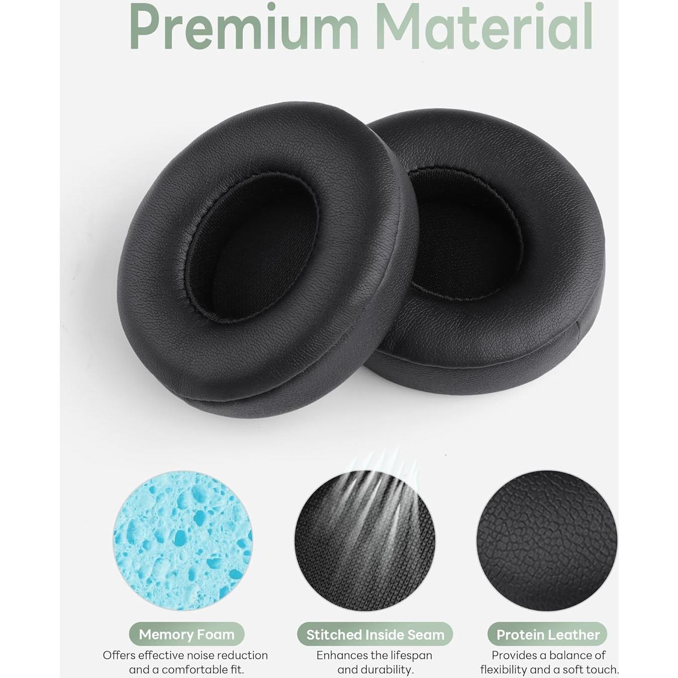 Almohadillas de Reemplazo para Auriculares Beats Solo 4 - Negro