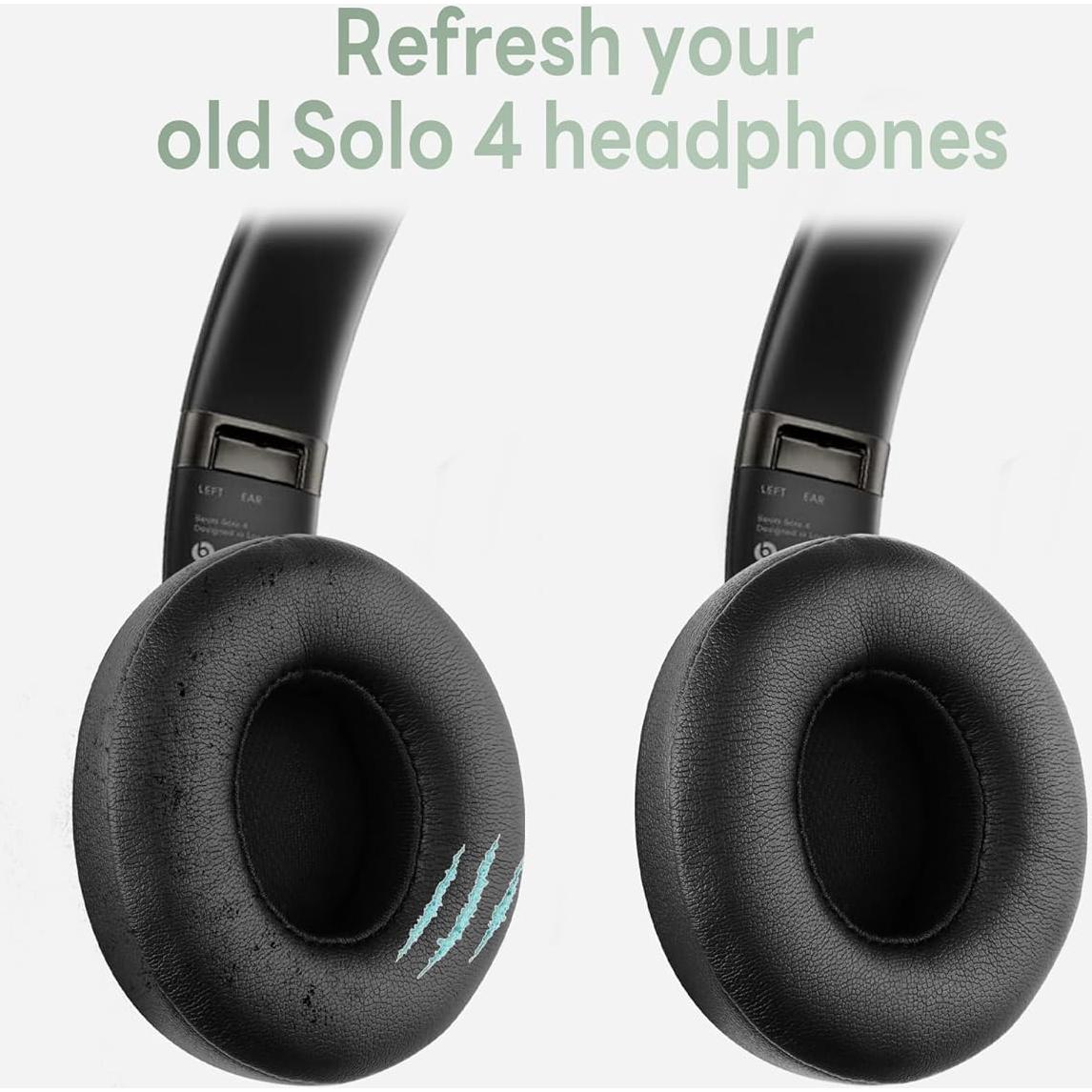 Almohadillas de Reemplazo para Auriculares Beats Solo 4 - Negro