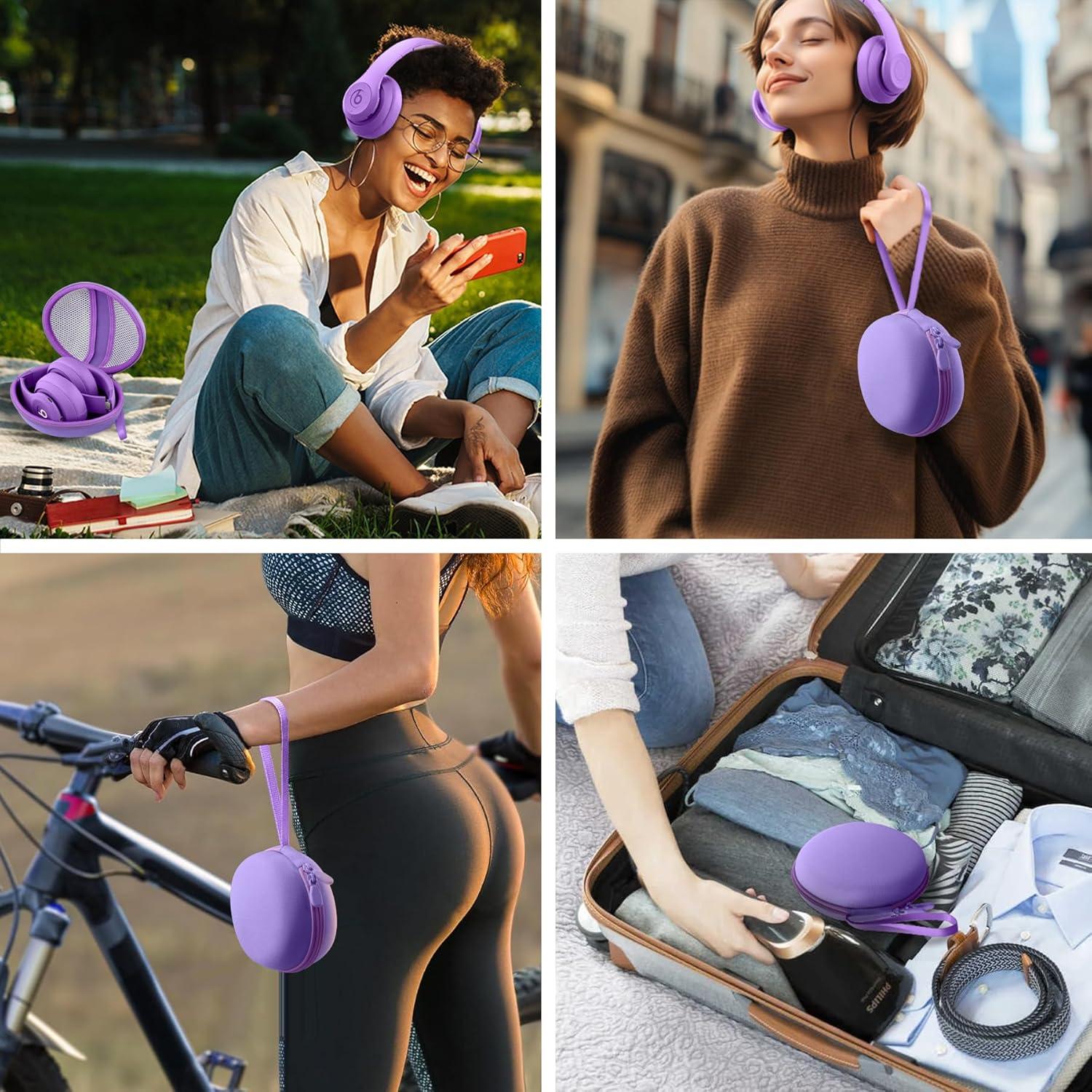 Funda Dura co2CREA para Auriculares Beats Studio Pro - Púrpura