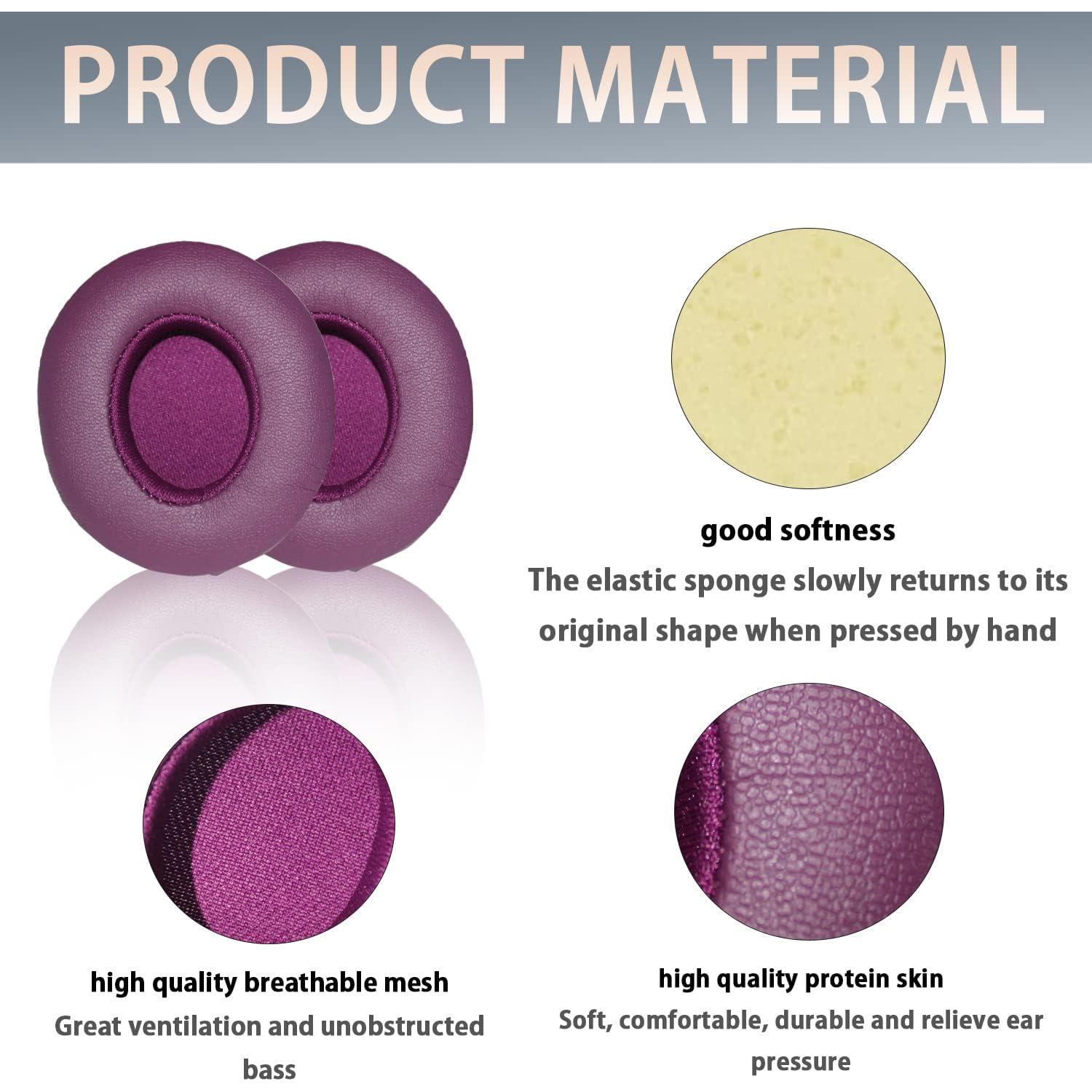 Almohadillas de Reemplazo para Auriculares Beats Solo 2/3 - Púrpura Oscuro