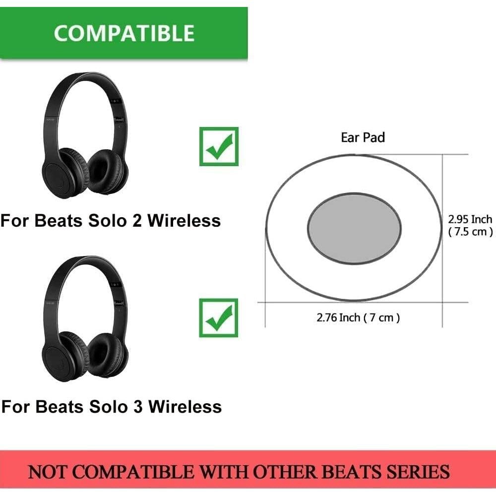 Almohadillas de Reemplazo para Auriculares Beats Solo 2/3 - Púrpura Oscuro