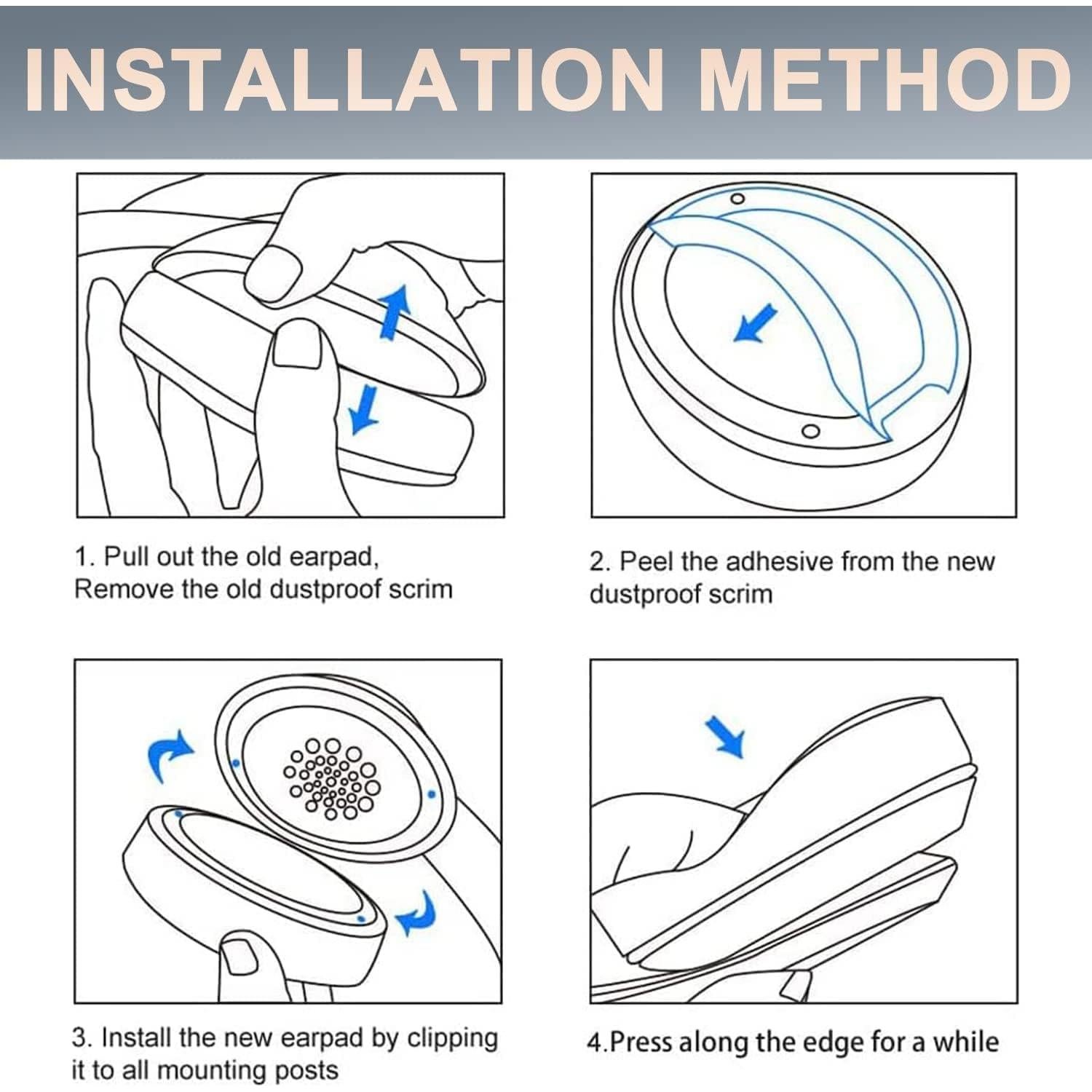 Almohadillas de Reemplazo para Auriculares Beats Solo 2/3 - Púrpura Oscuro