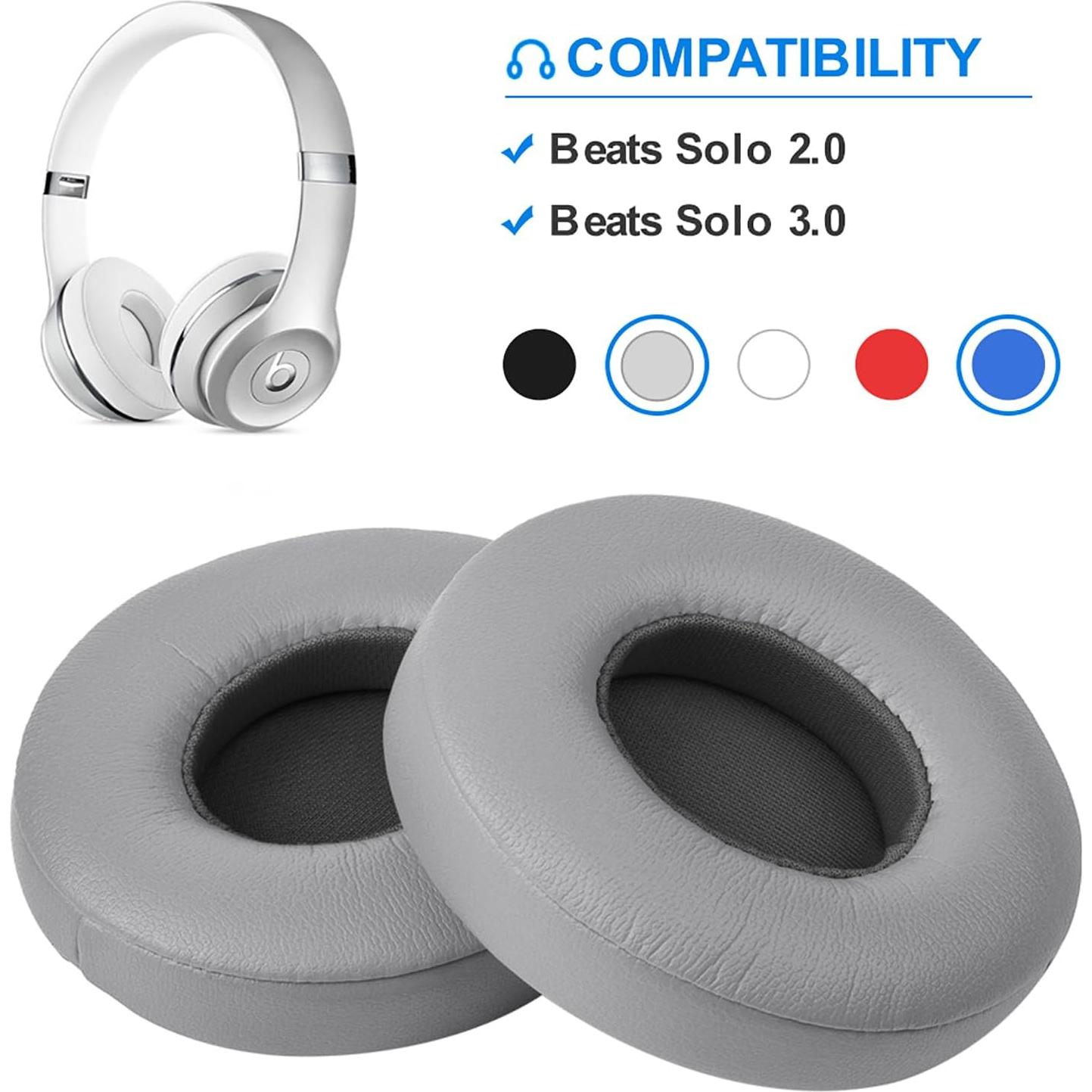 Almohadillas de Reemplazo para Auriculares Beats Solo 2/3 Gris