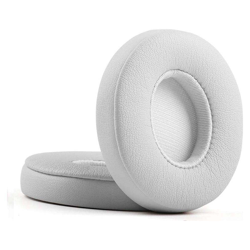 Almohadillas de Reemplazo para Auriculares Beats Solo 2.0/3.0 - Cuero PU Plata Mate