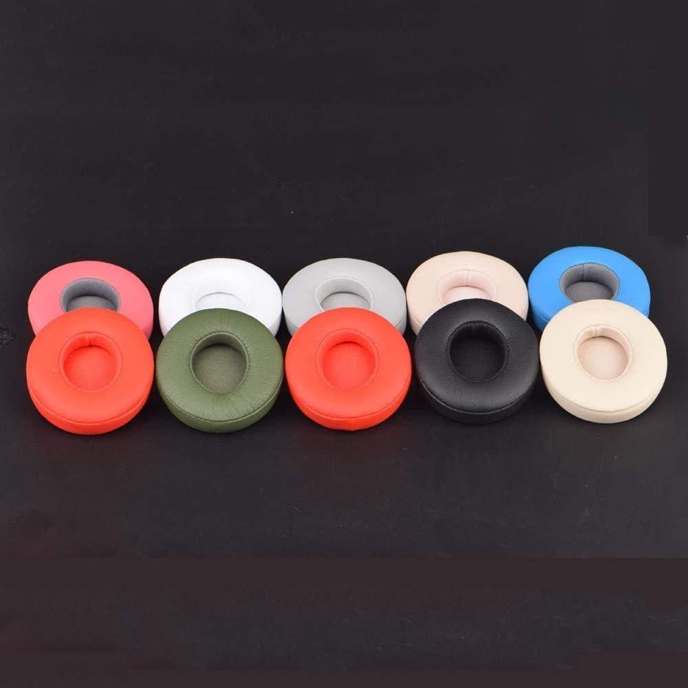 Almohadillas de Reemplazo para Auriculares Beats Solo 2.0/3.0 - Cuero PU Plata Mate