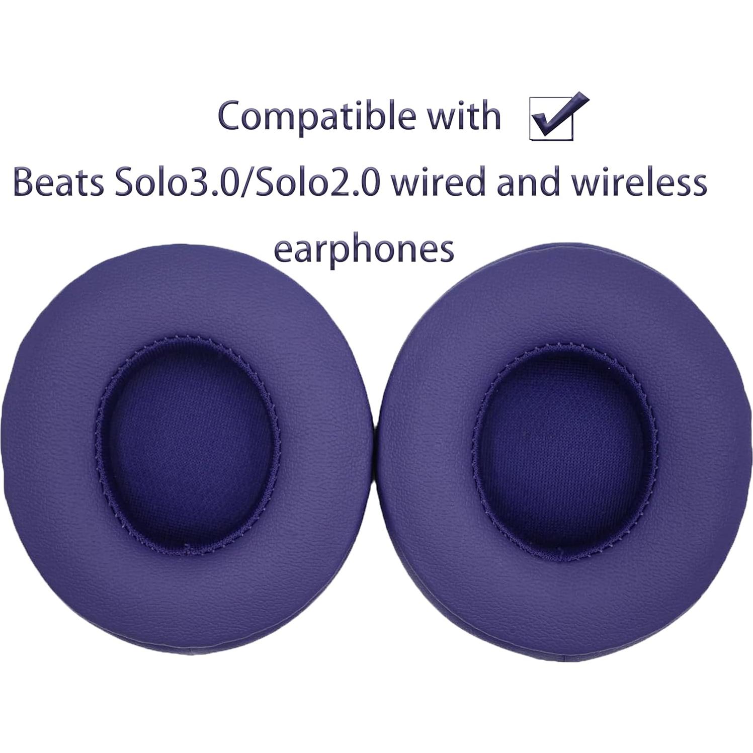 Almohadillas de Reemplazo Akkiv para Auriculares Beats Solo 2/3 - Violeta