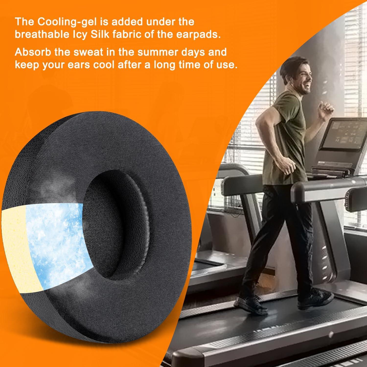 Almohadillas de Gel Refrigerante SoloWIT para Auriculares Beats Solo 2 y 3 - Negro