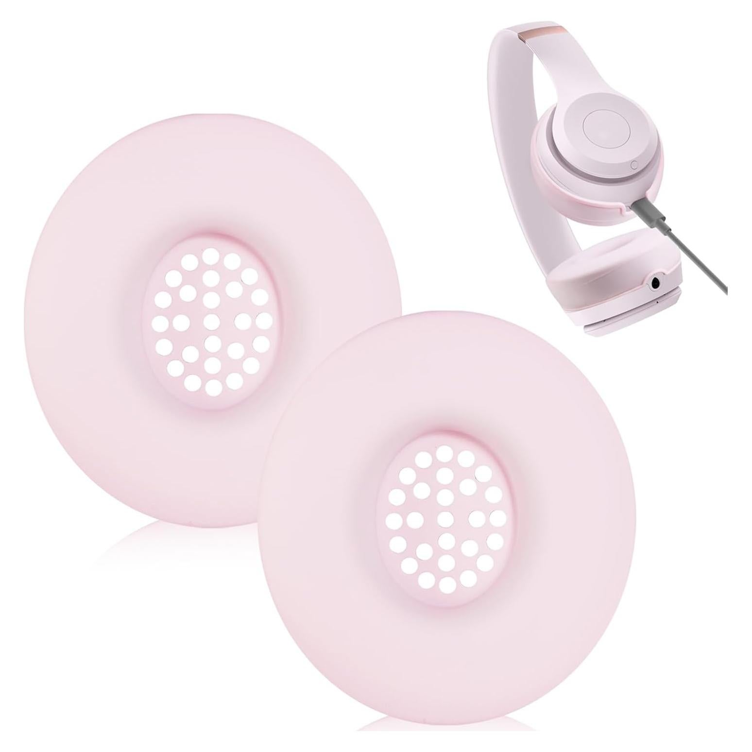 Cubiertas de Almohadillas de Silicona Adhiper para Beats Solo 4 y 3 - Rosa