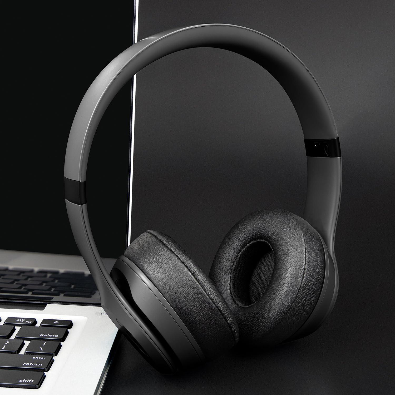 Almohadillas de Repuesto SOULWIT para Auriculares Beats Solo 4 - Negro