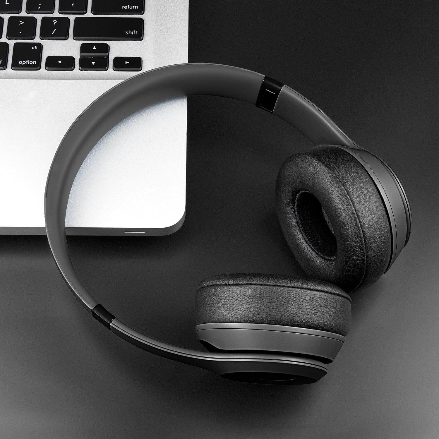 Almohadillas de Repuesto SOULWIT para Auriculares Beats Solo 4 - Negro