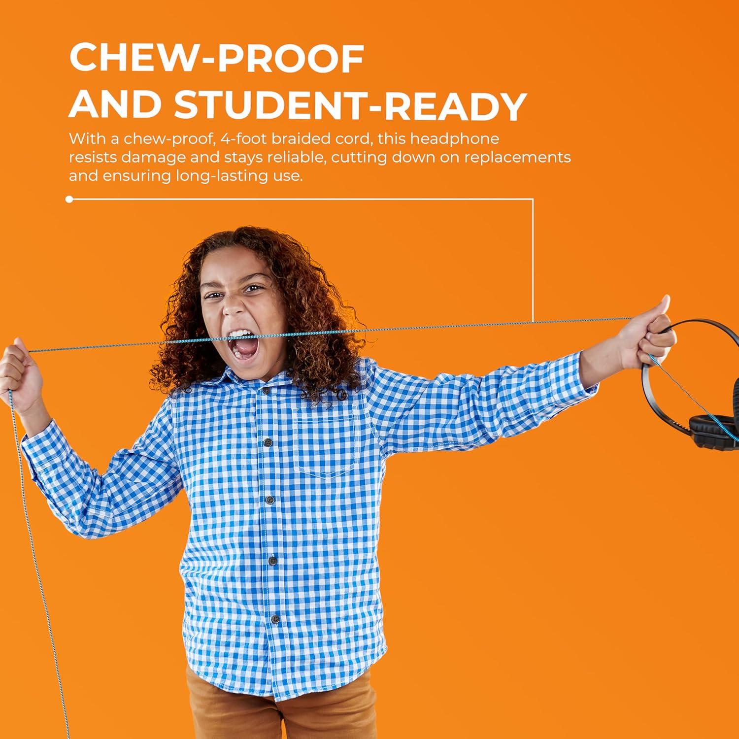 Auriculares con cable Gumdrop DropTech con micrófono - Negro