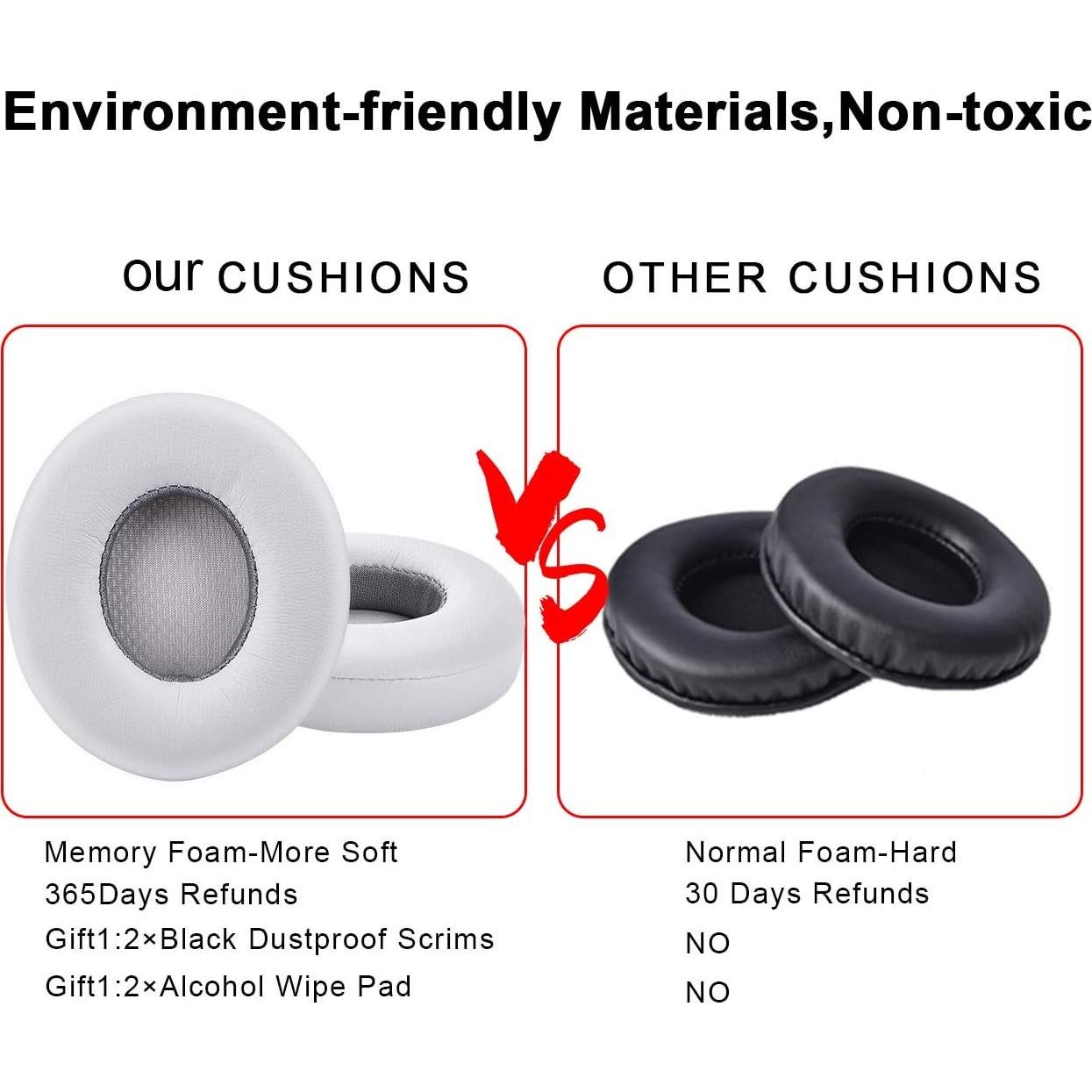 Almohadillas de Repuesto para Auriculares Beats Solo2 y Solo3