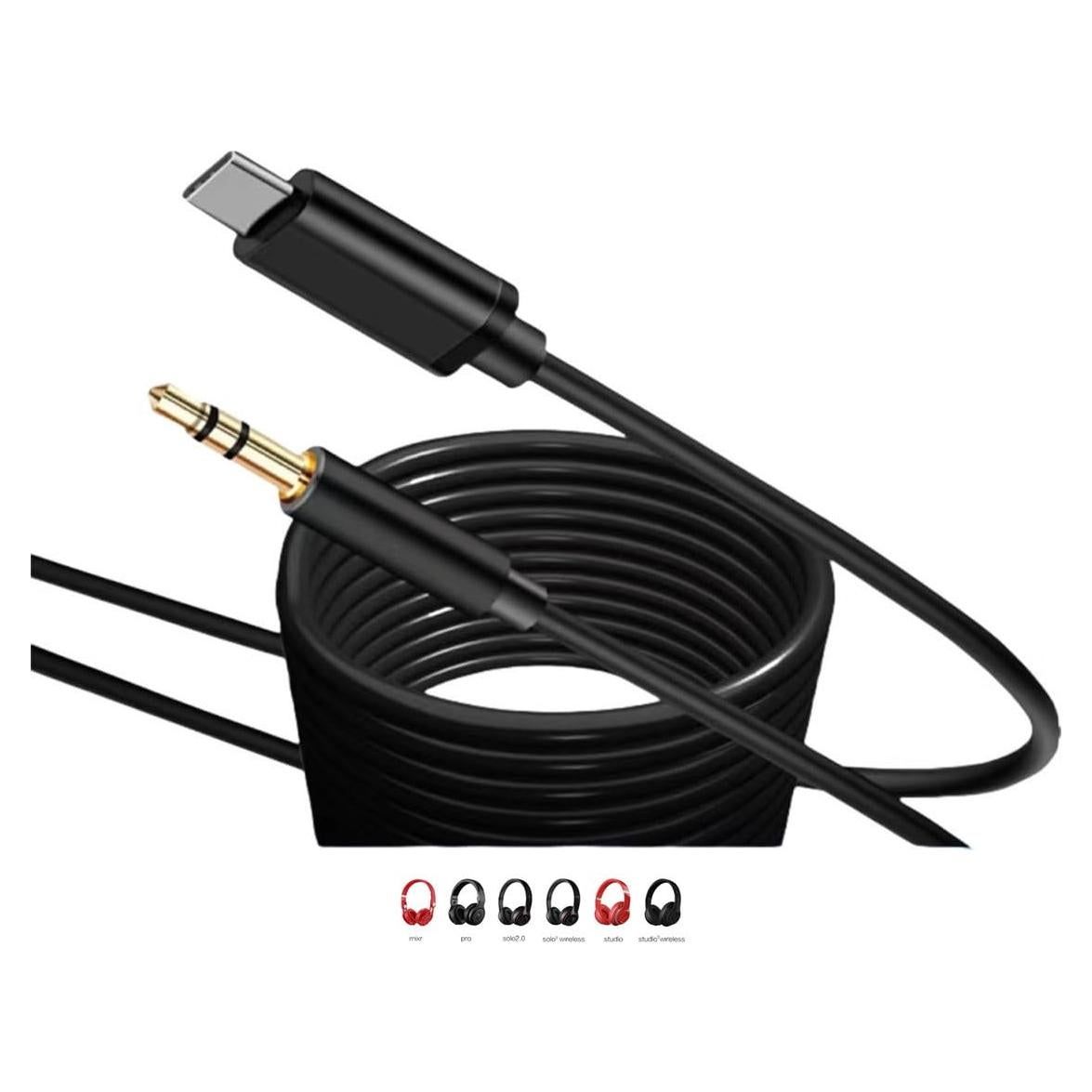 Cable de audio Aux Jack 3.5mm Numcig USB-C para iPhone y Samsung