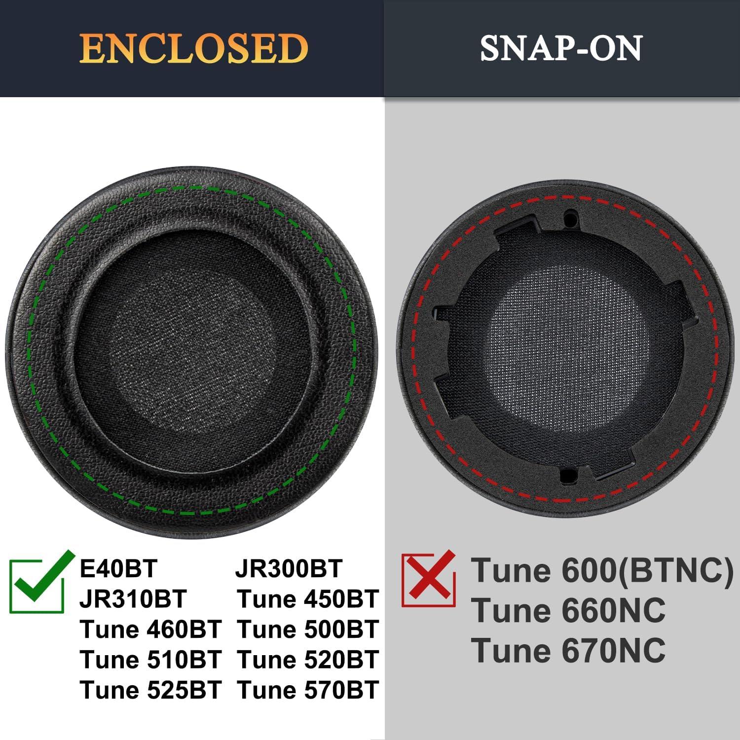 Almohadillas de Gel Refrigerante SOULWIT para Auriculares JBL - Negro