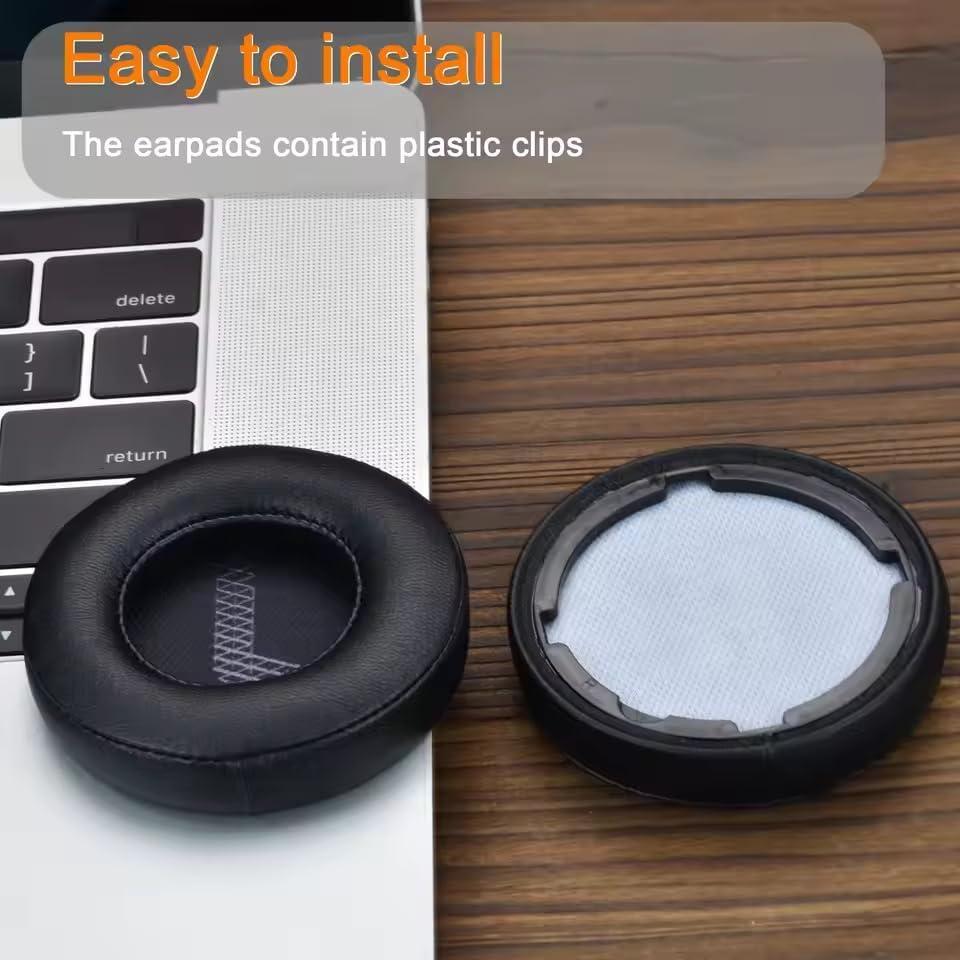 Almohadillas de Reemplazo Elecphbo para Auriculares Live 400BT - Espuma y Cuero Suave