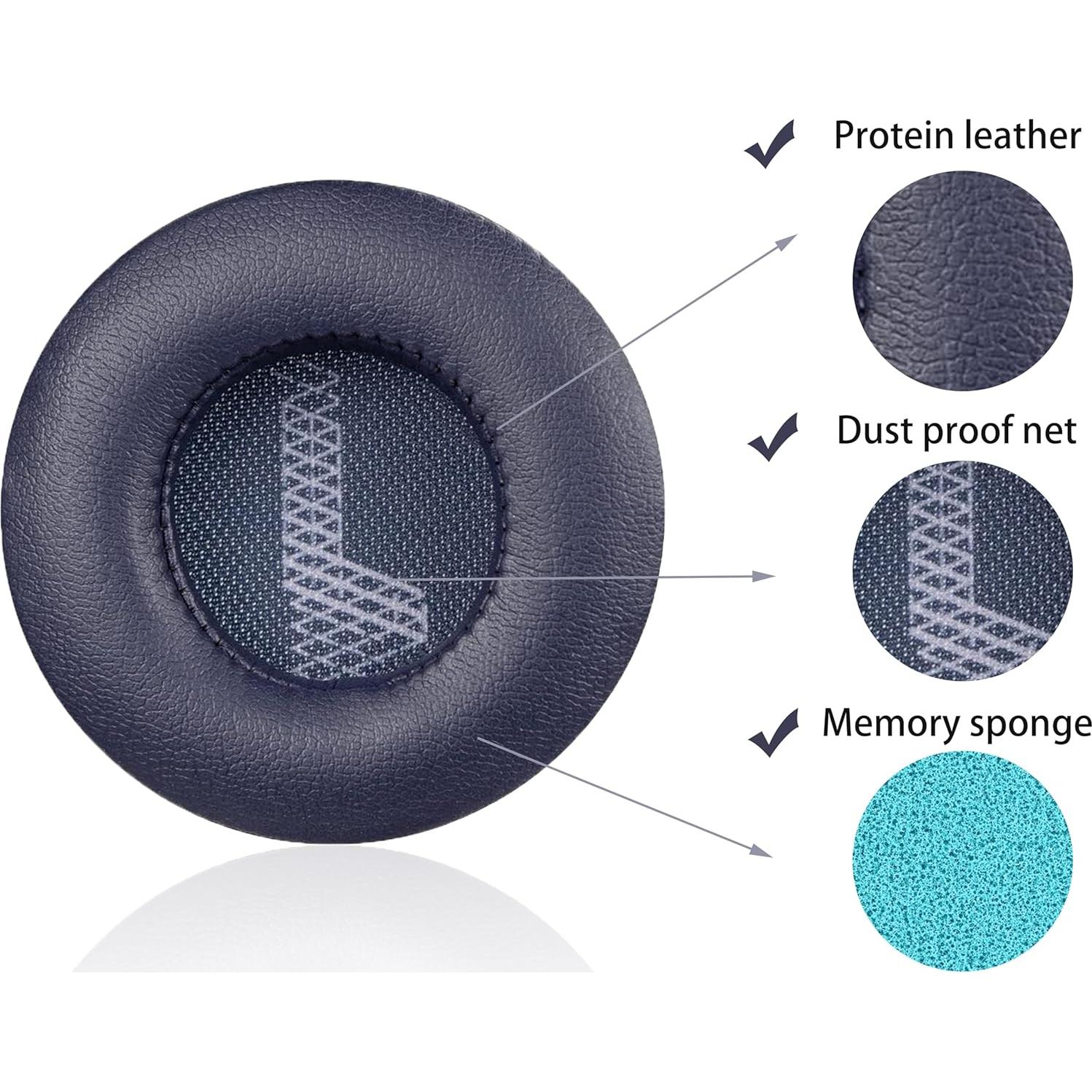 Almohadillas de Repuesto Akkiv para Auriculares JBL Live 400BT Azul